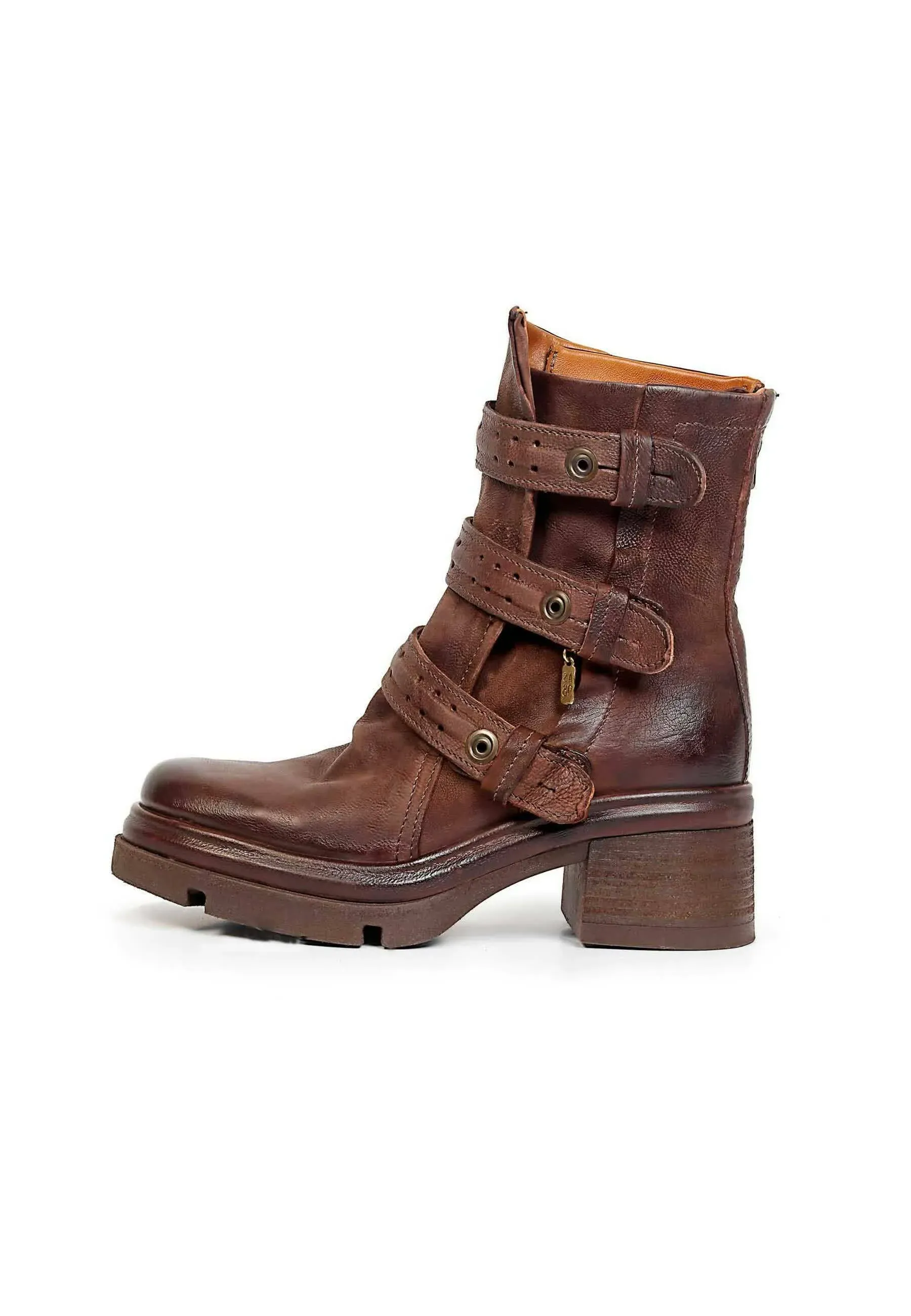 As98 Eames Bottes Texanes Motard Brun Foncé
