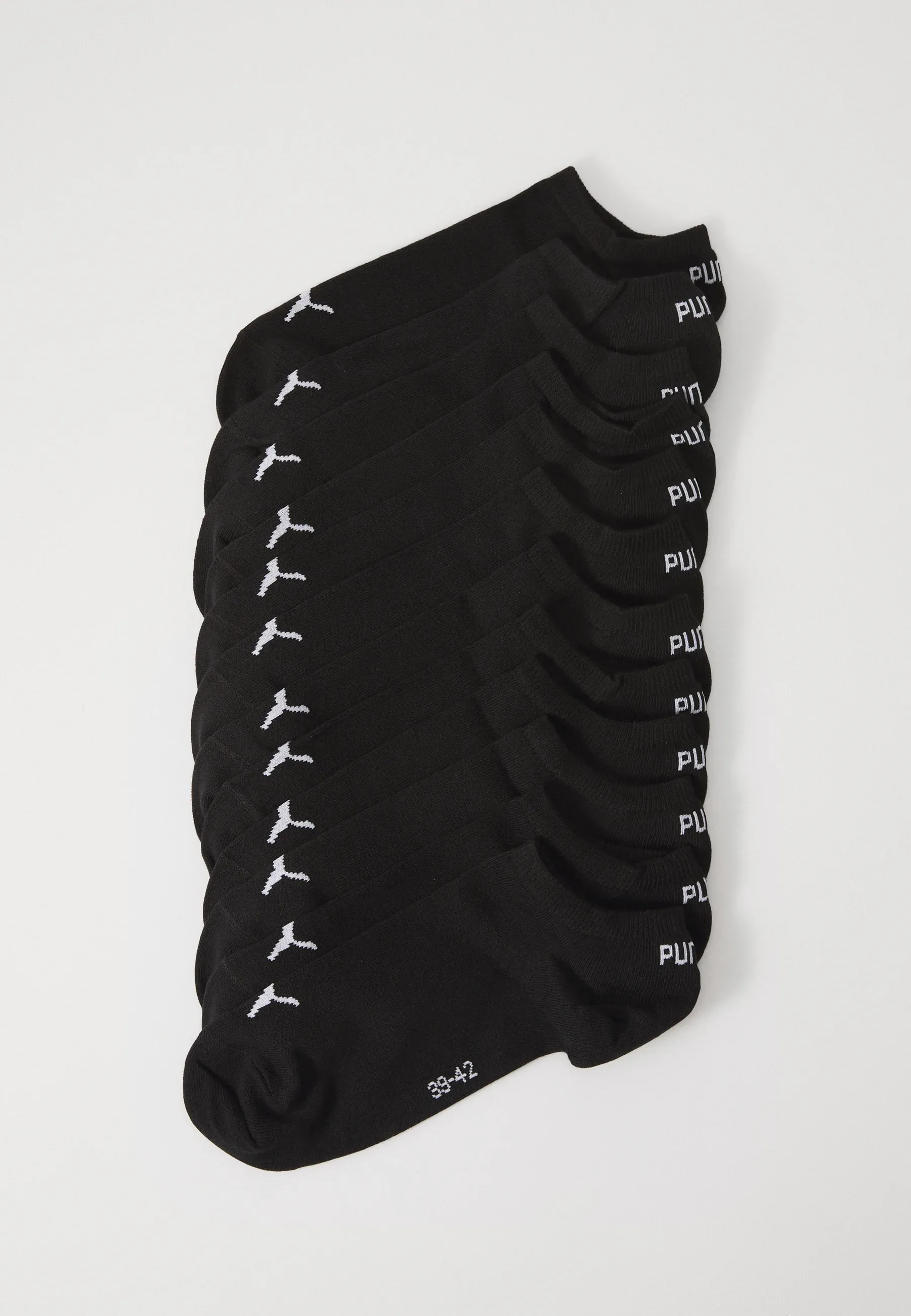 Puma Sneaker Unisexe 12 Pièces Chaussettes Sportives Noir