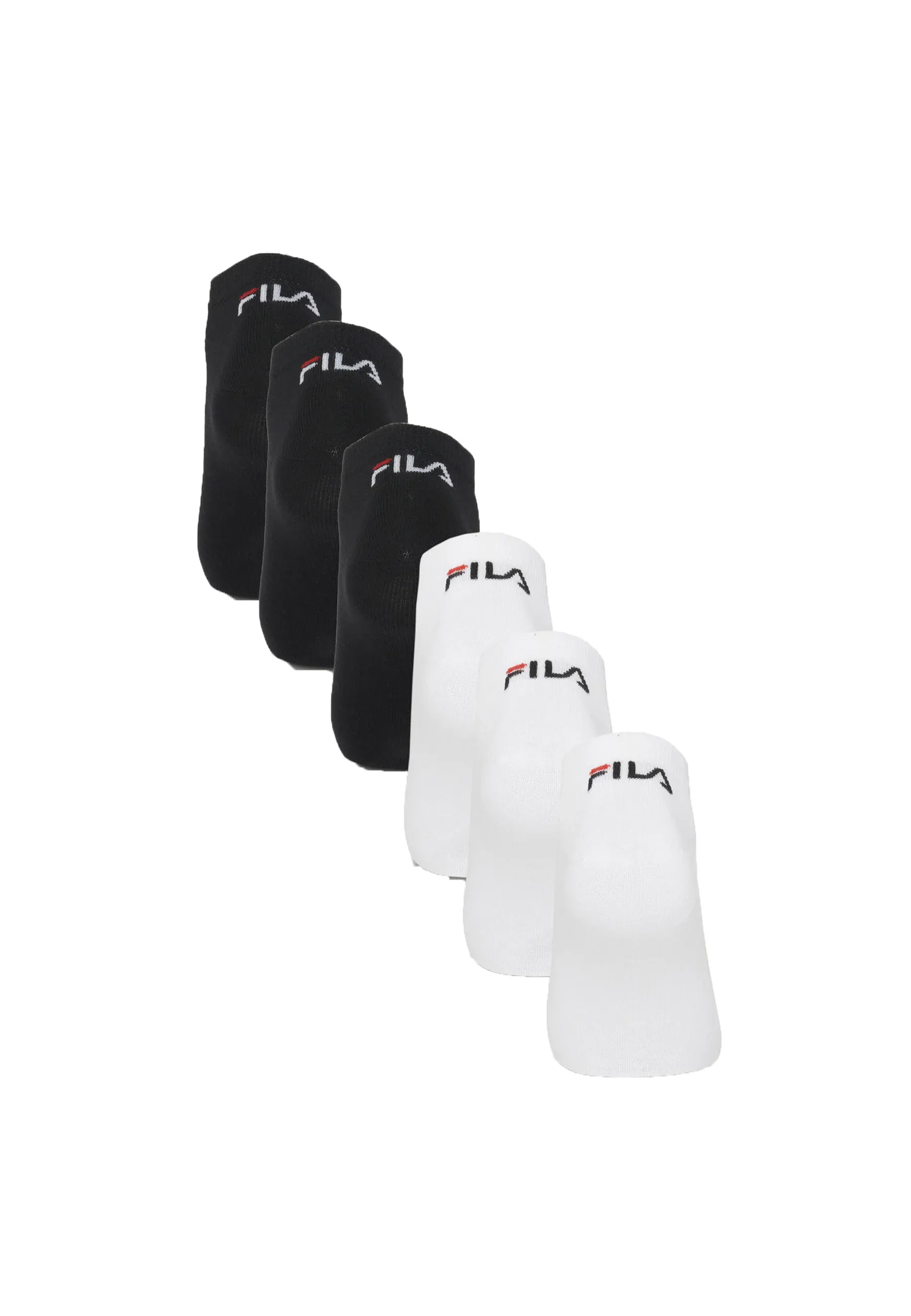 Fila 6 Paires Chaussettes Noir Blanc