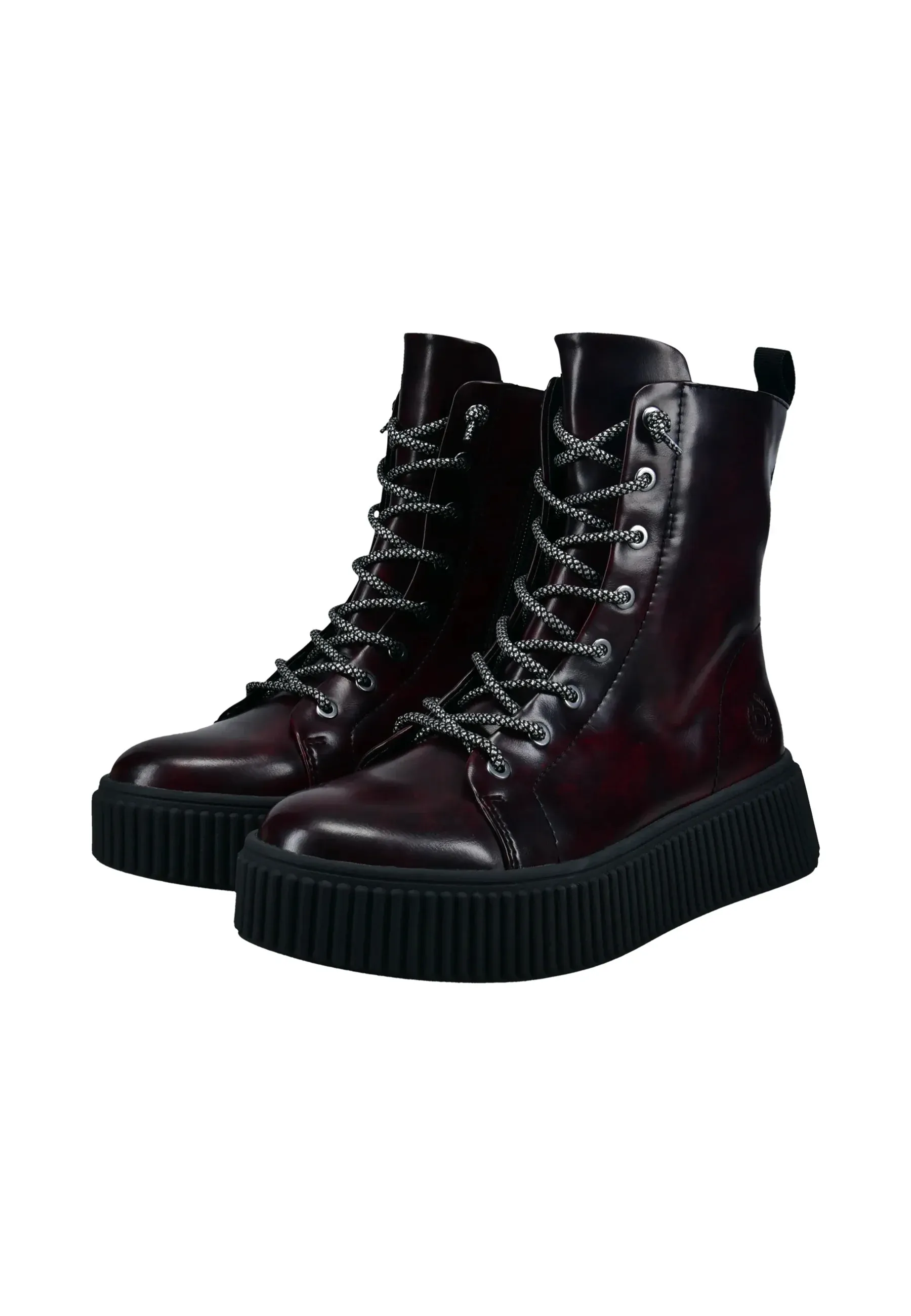 Bottines Bugatti à lacets Rouges