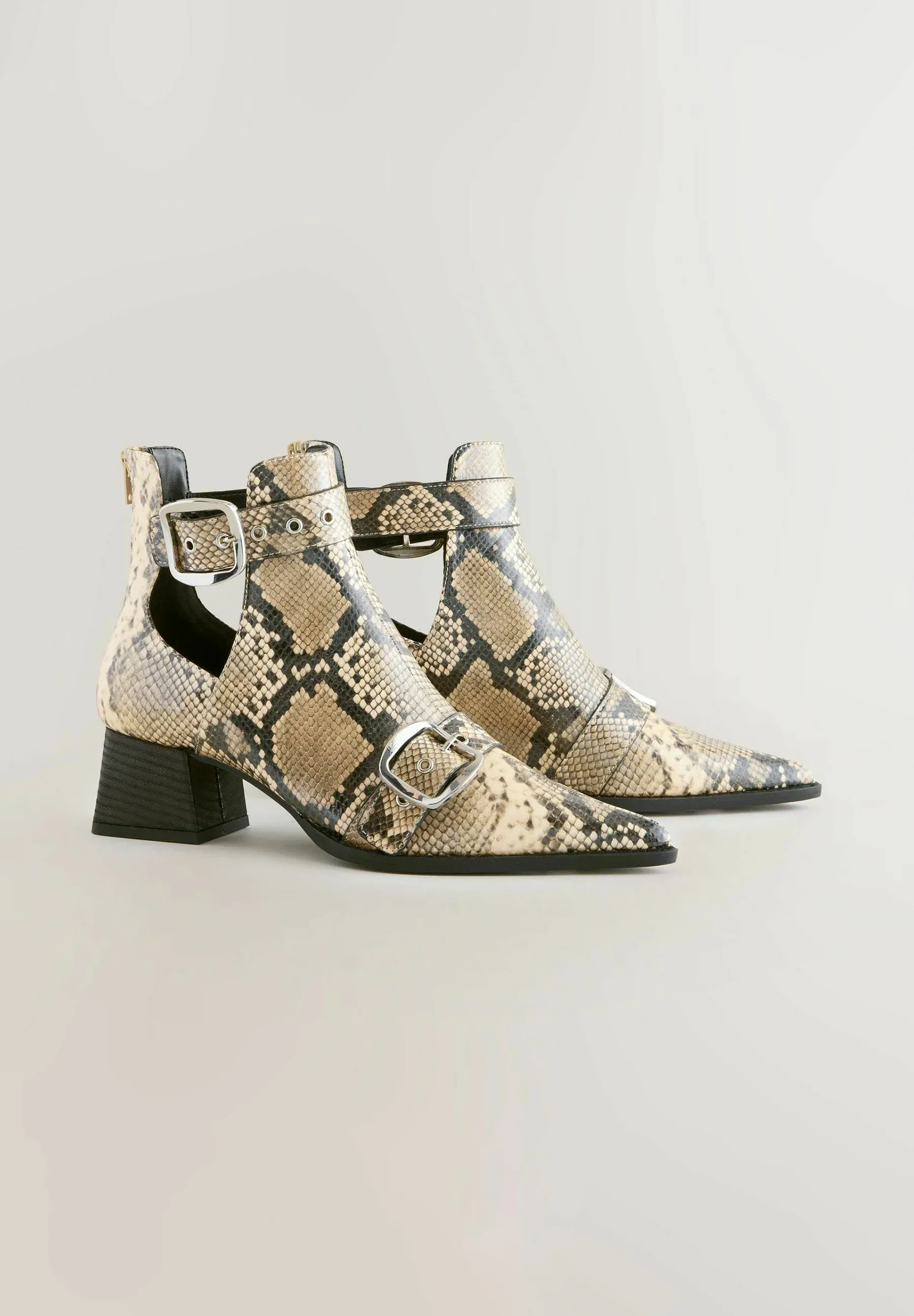 Next Stivaletti Texani Biker Imprimé Serpent