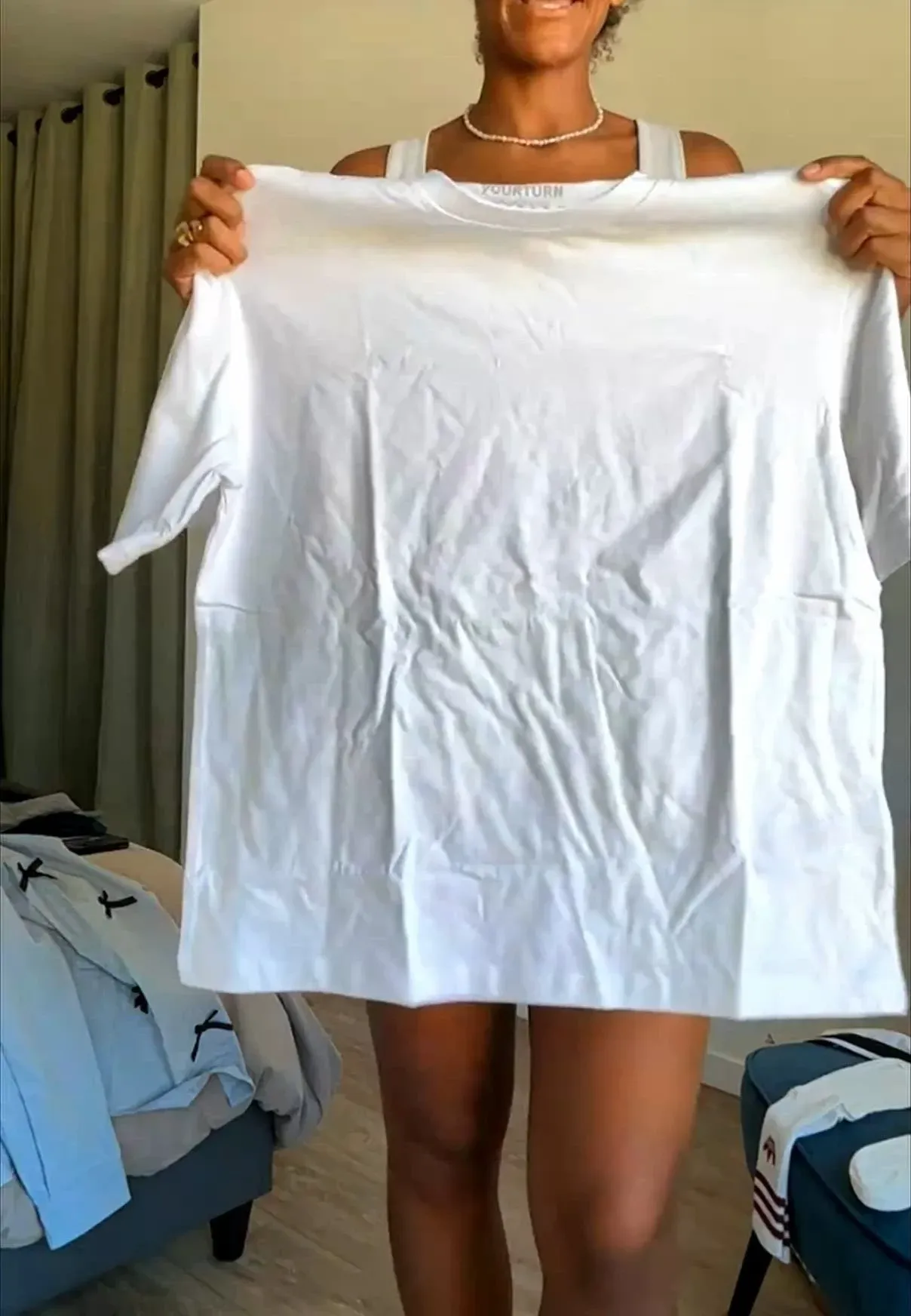 T-shirt unisexe basic Yourturn blanc vif