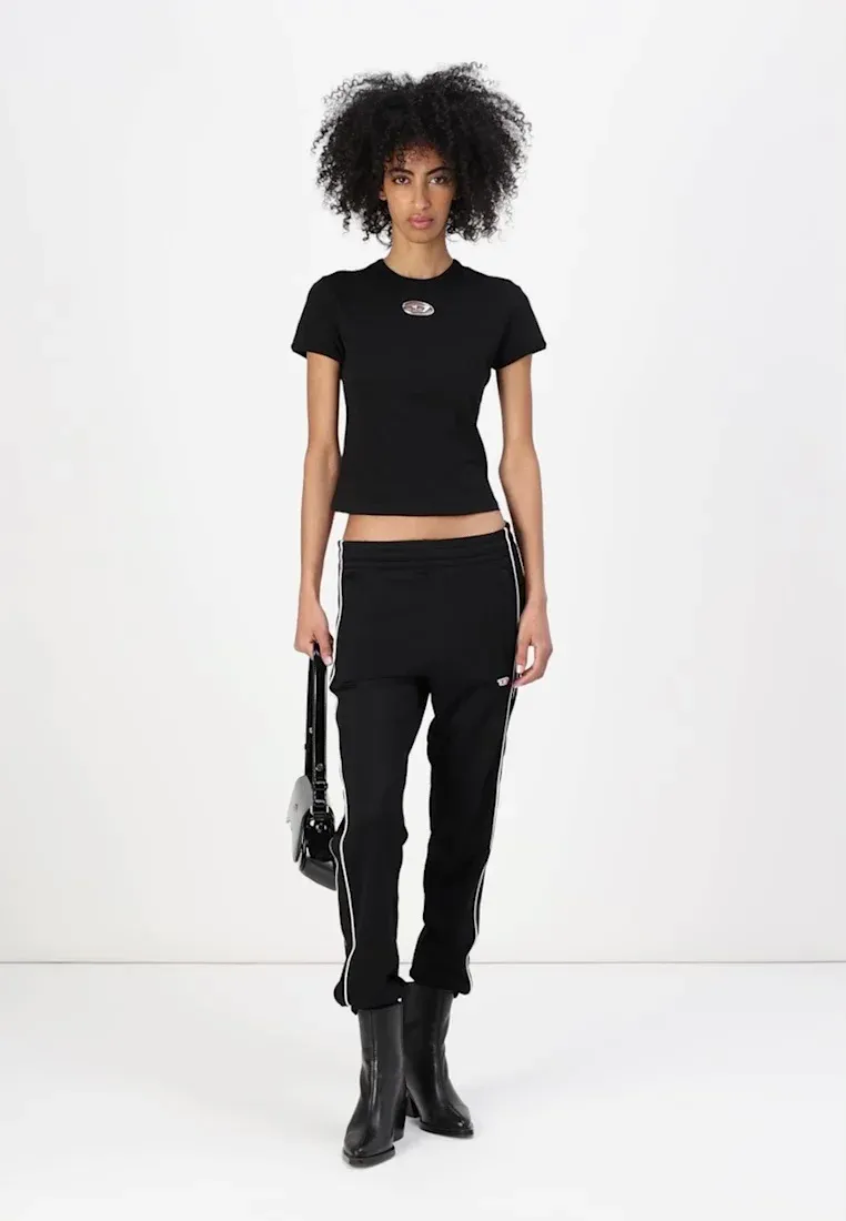 T-shirt Diesel Uncutie à imprimé noir