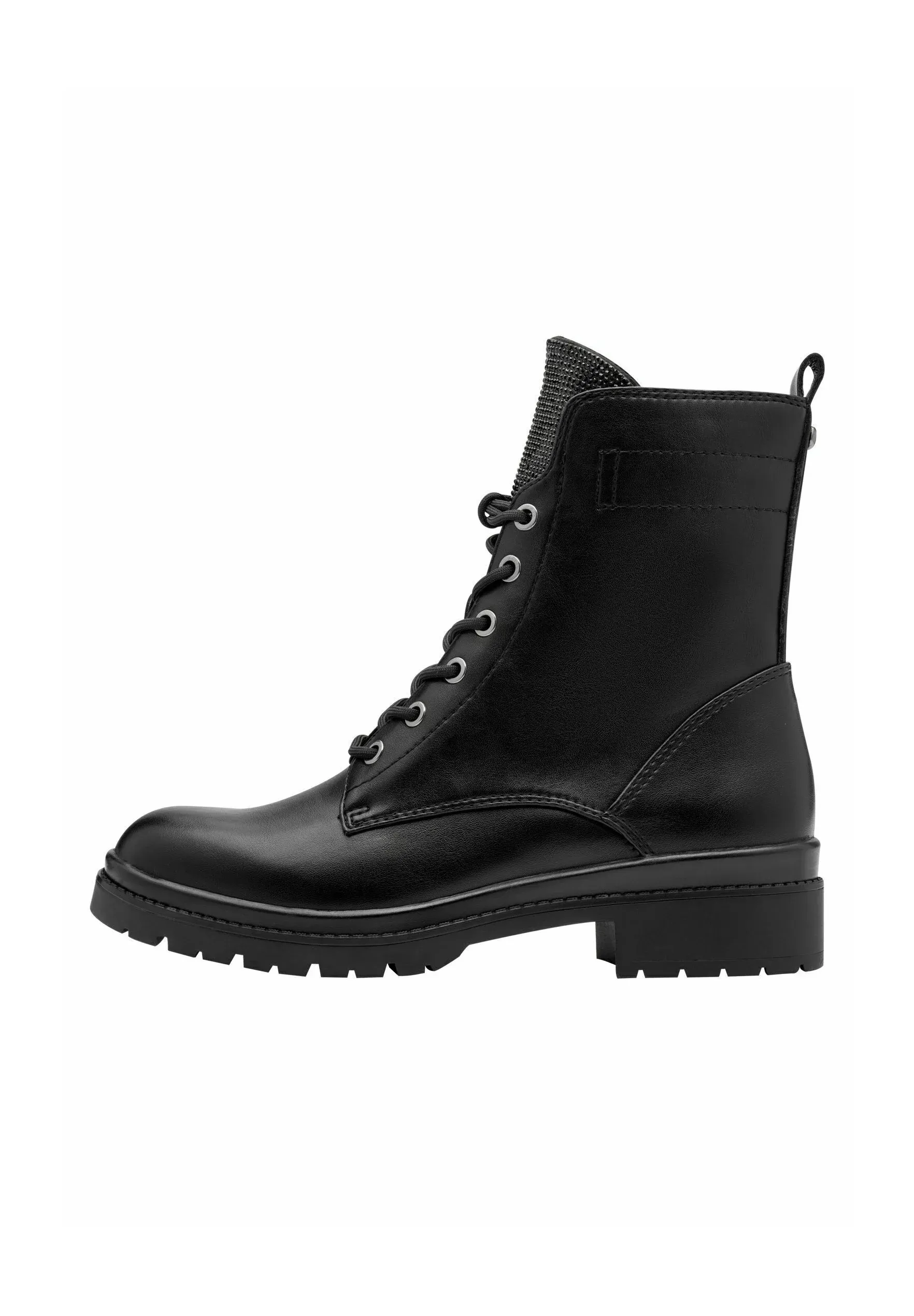 Tamaris Mit Touch It Bottes à talon compensé à lacets Noir Glam
