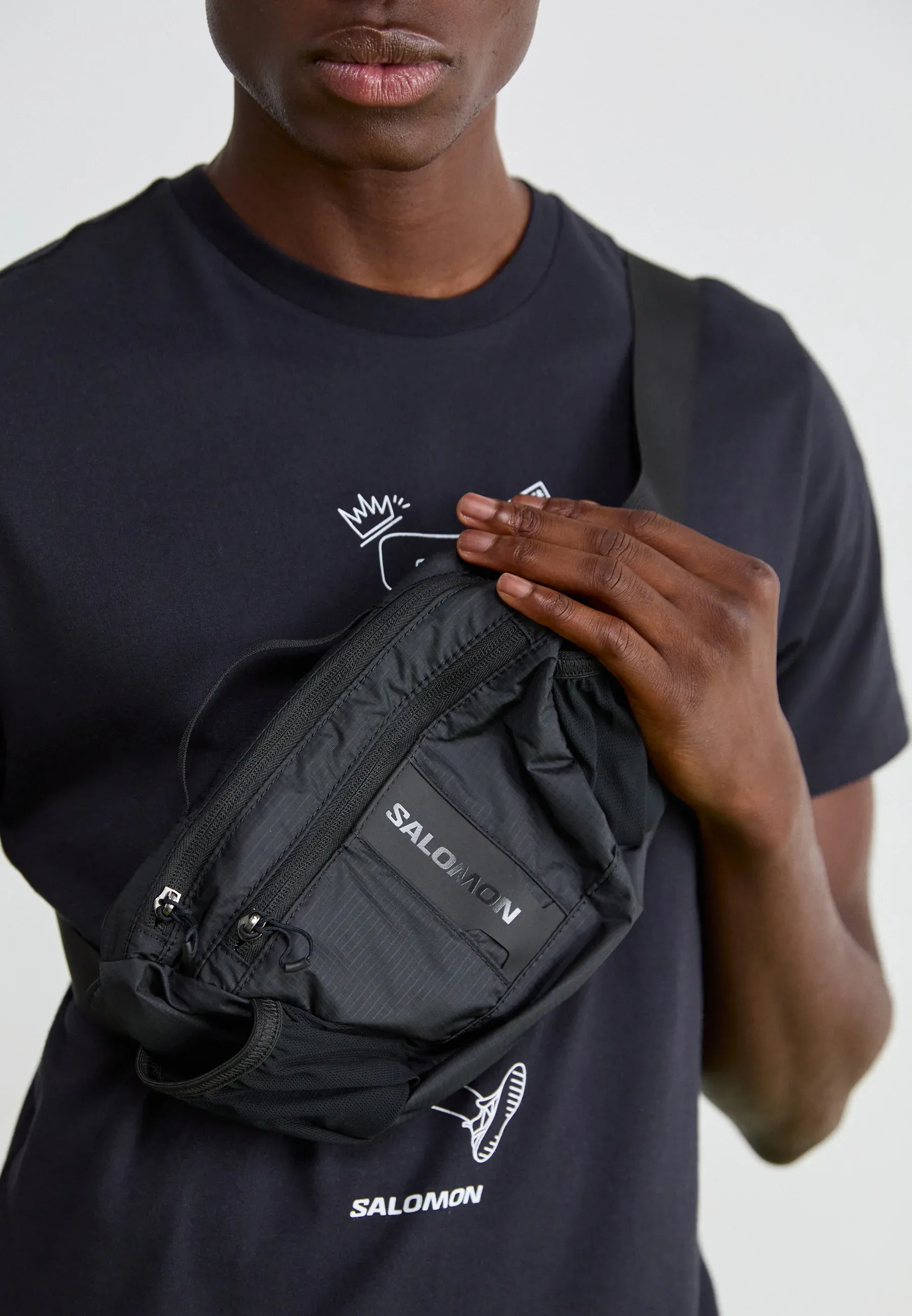 Sac à Dos Ventral Salomon Unisexe Marsupio Noir
