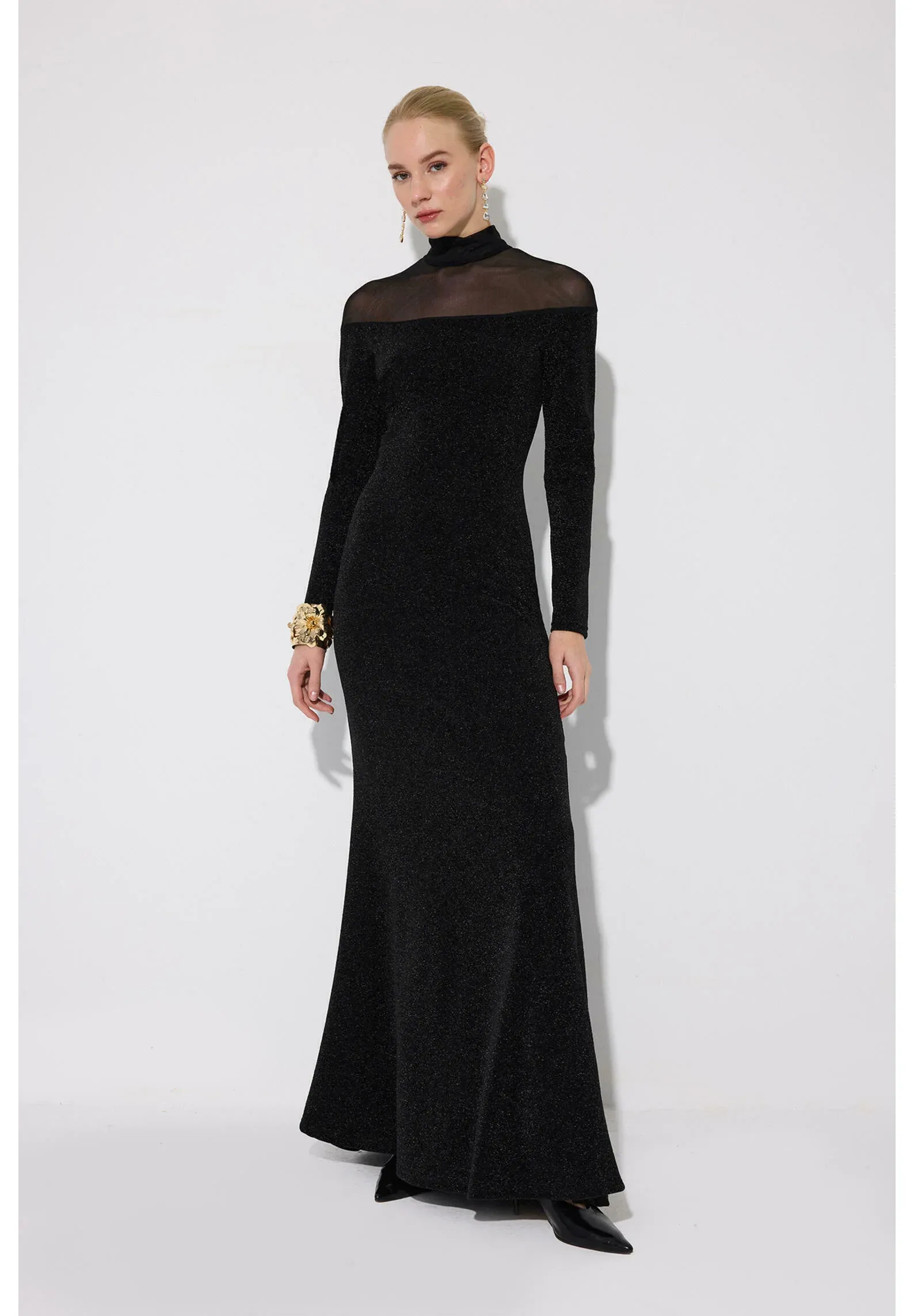 Touché Privé Robe pour Occasions Spéciales Noire