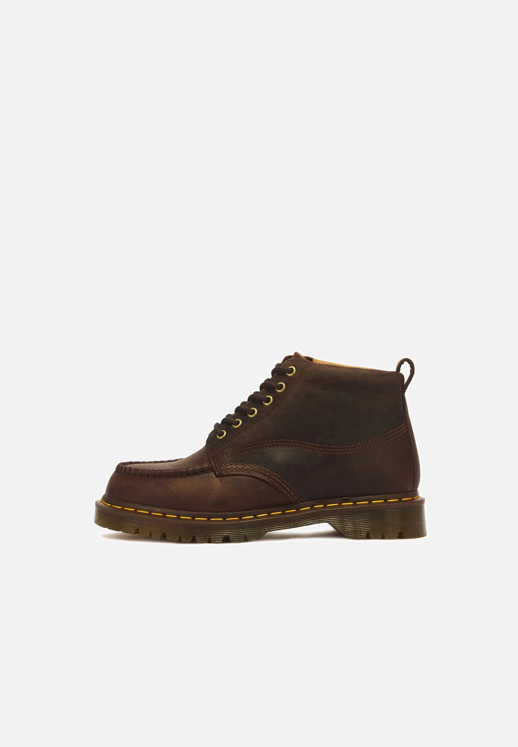 Dr Martens Lowell Chukka Unisex Tronchetti Brun Fonce Crazy Horse