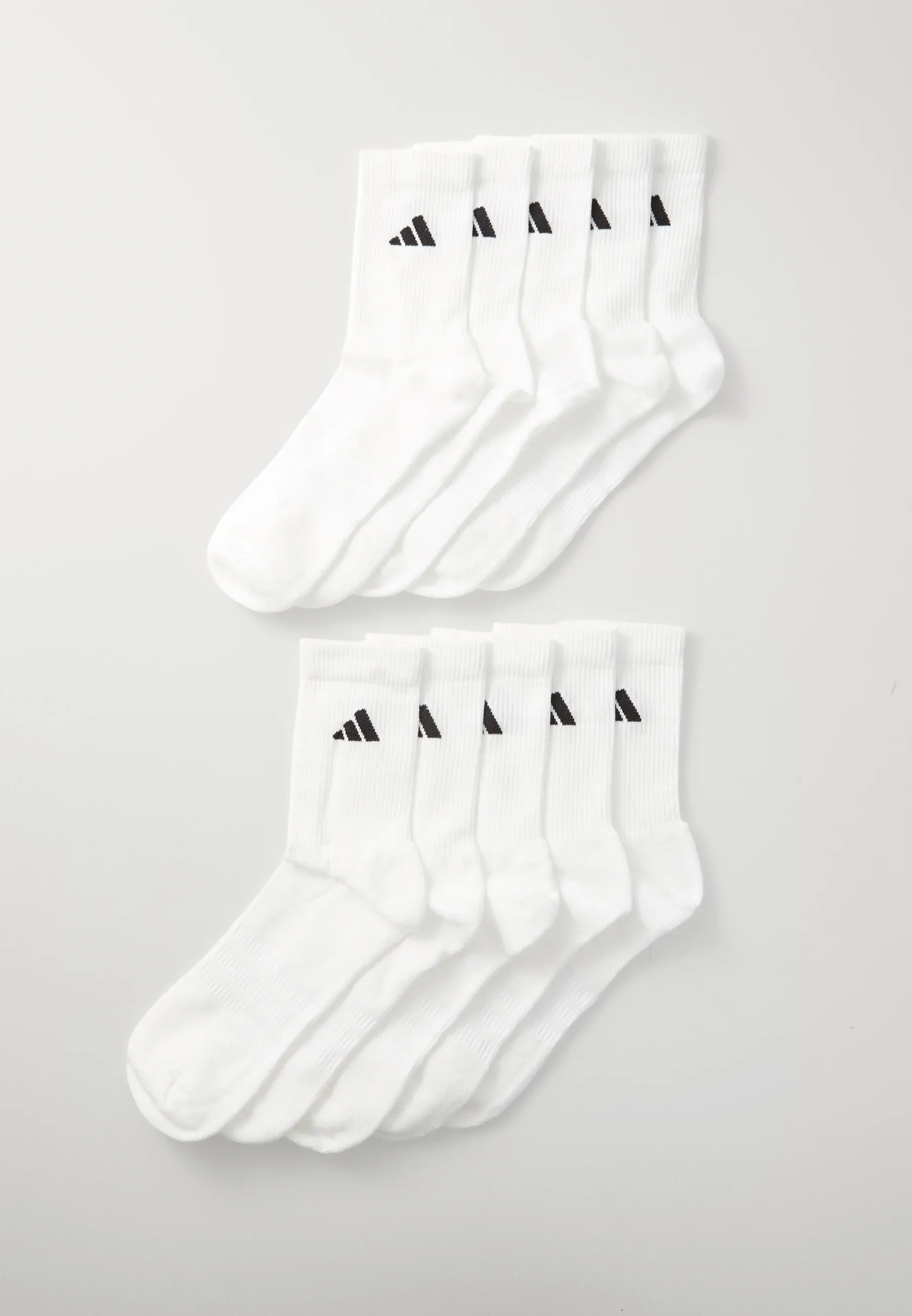 Chaussettes sportives blanc/noir 10 pièces Adidas Performance unisexe
