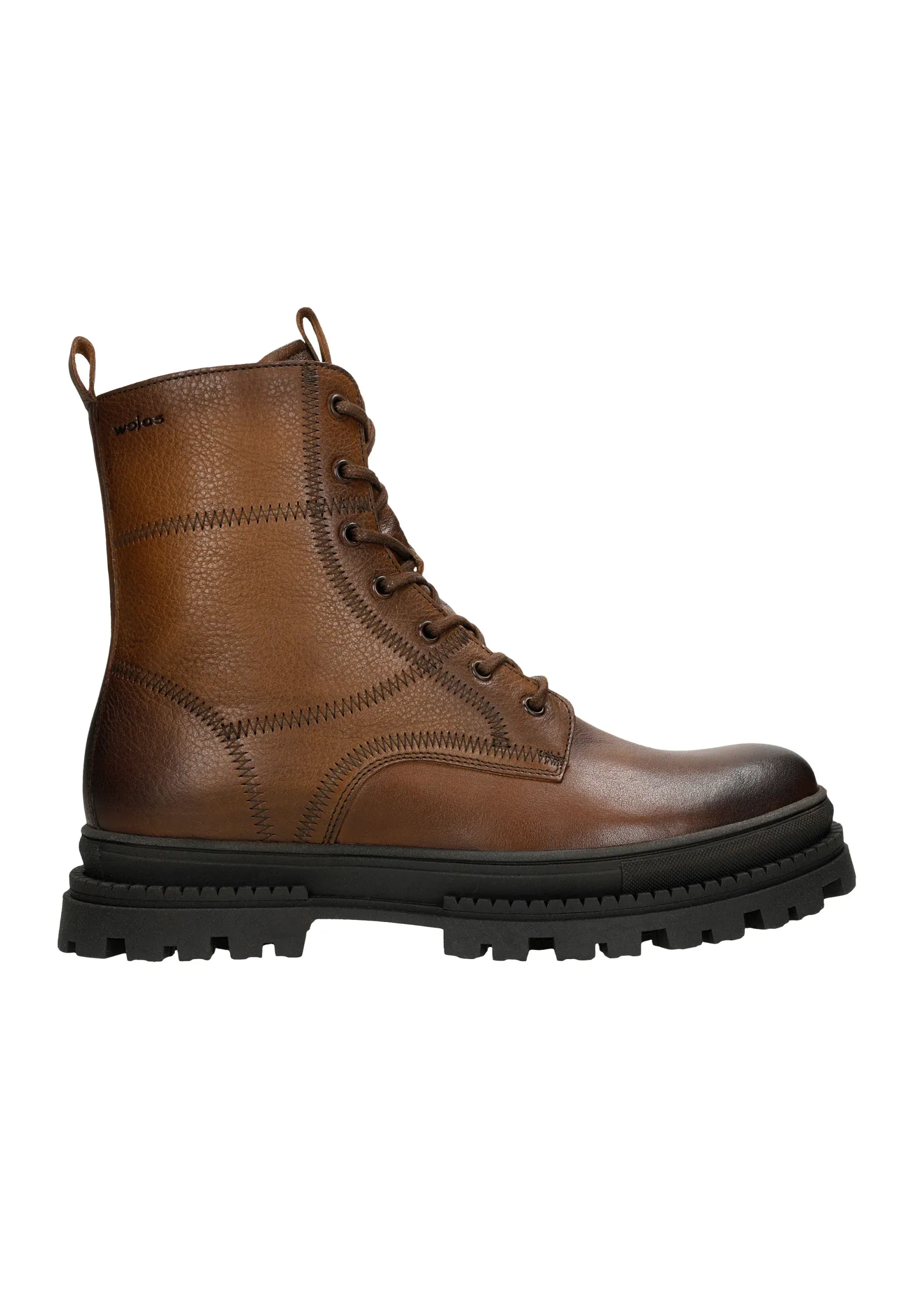 Wojas Bottes à lacets Brunes