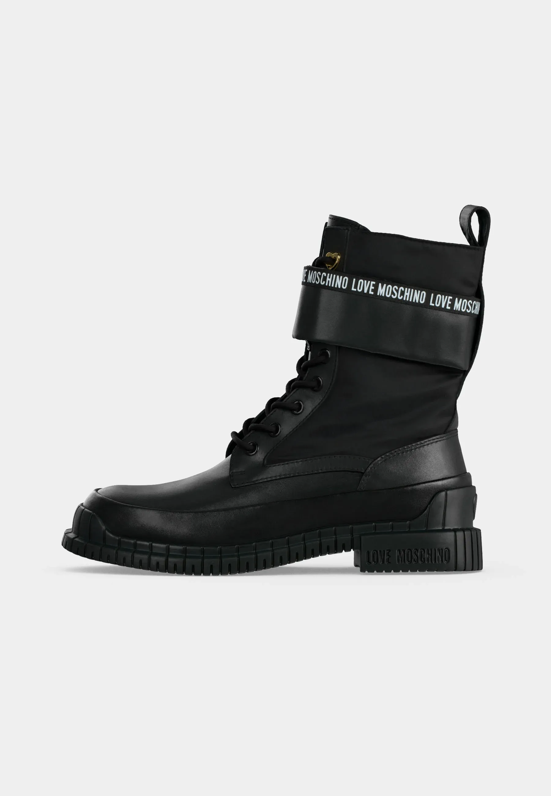 Love Moschino Street Stivaletti Stringati Noir