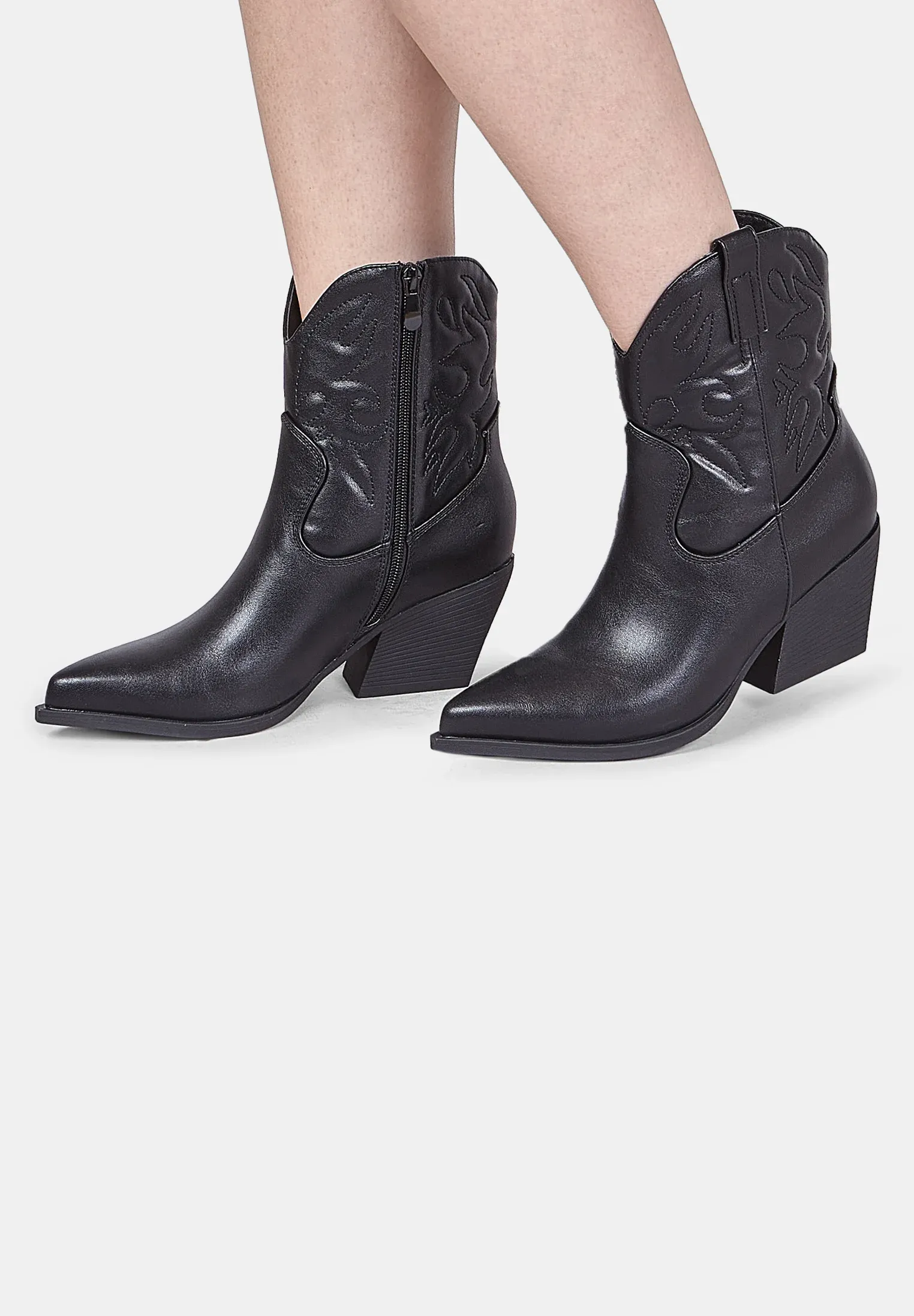 Bata Bottes Texanes Biker Noires