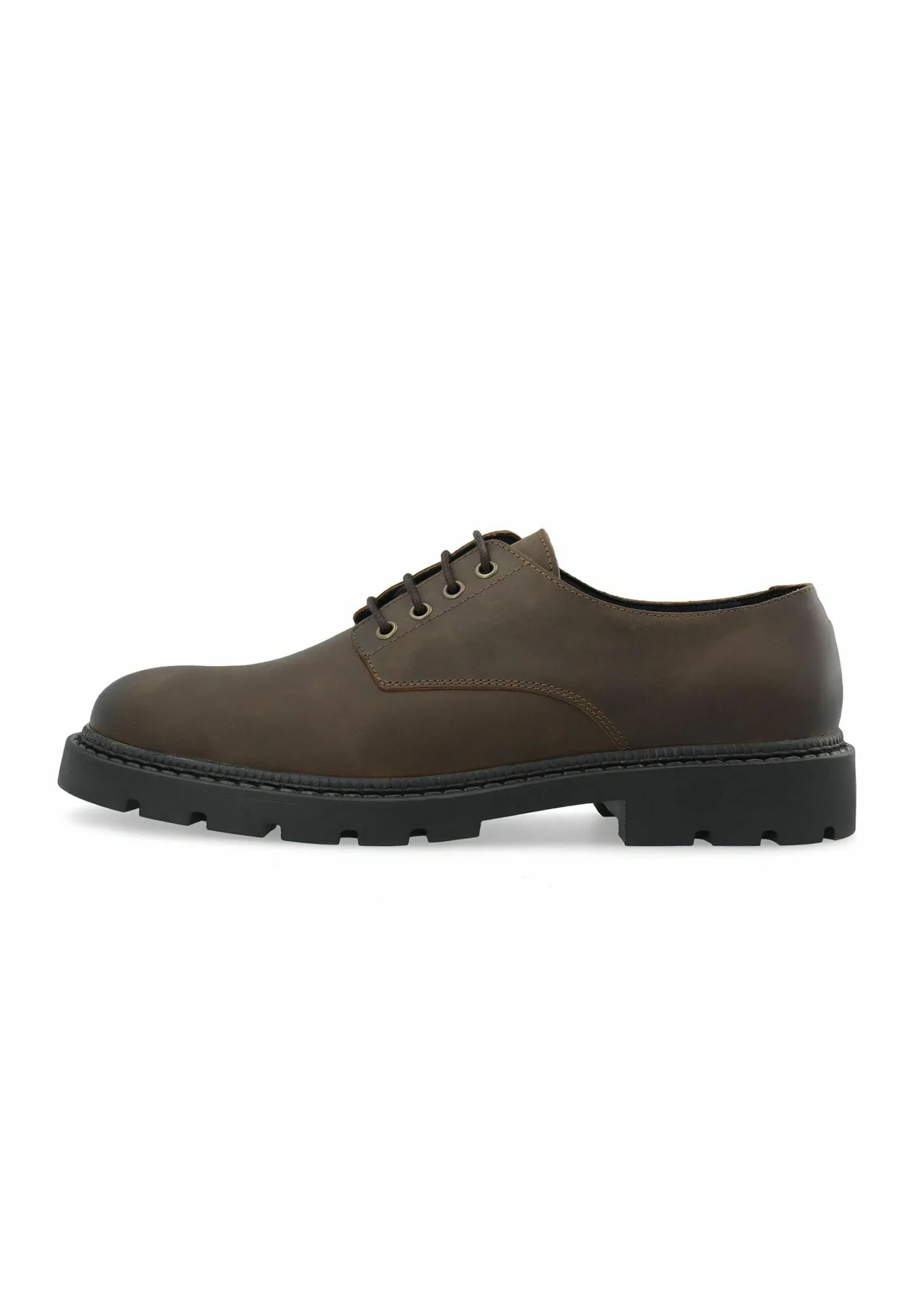 Bianco Chaussures de sport à lacets marron