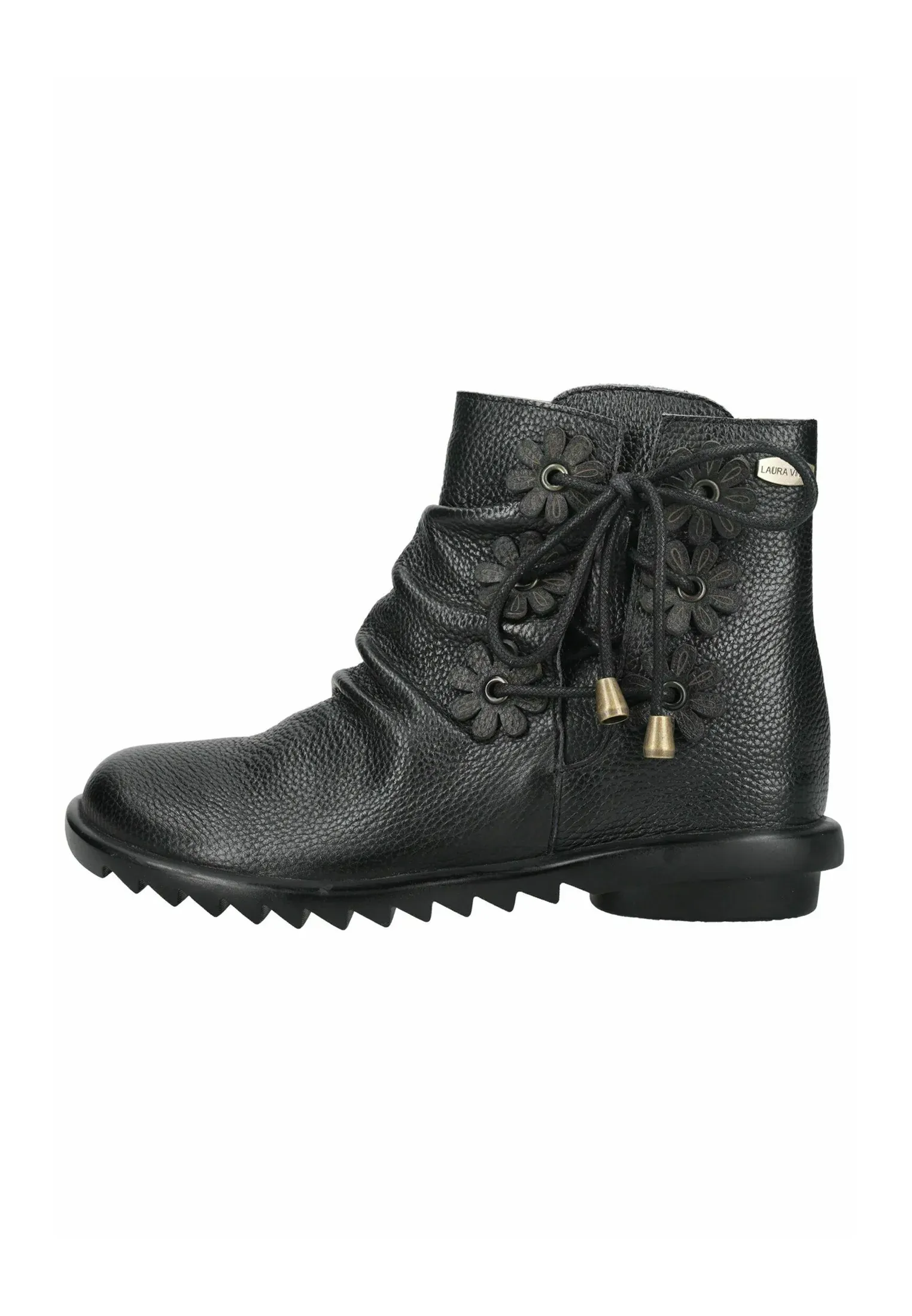 Laura Vita Bottes à lacets Noires