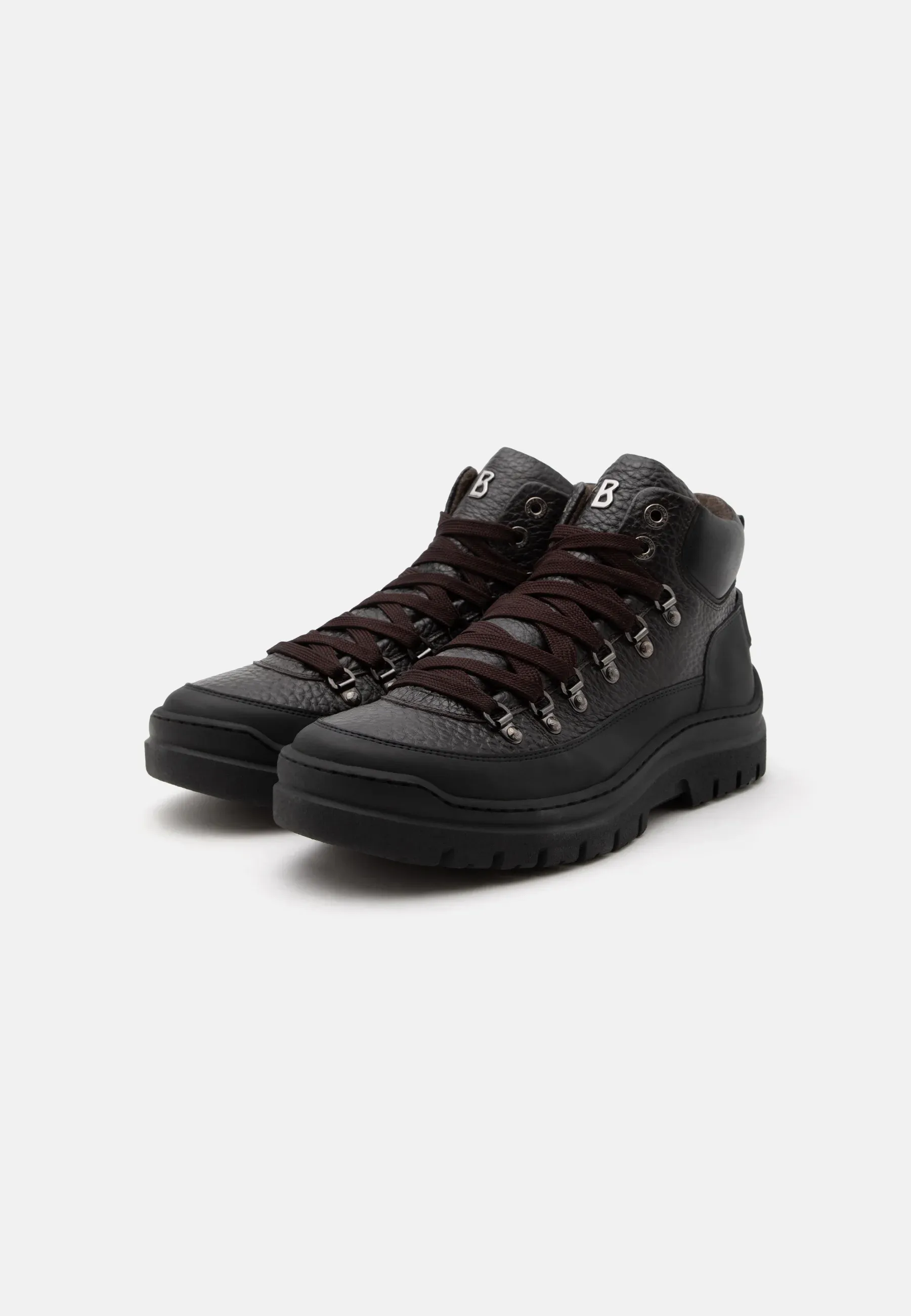 Bogner Bottes à lacets Brun foncé