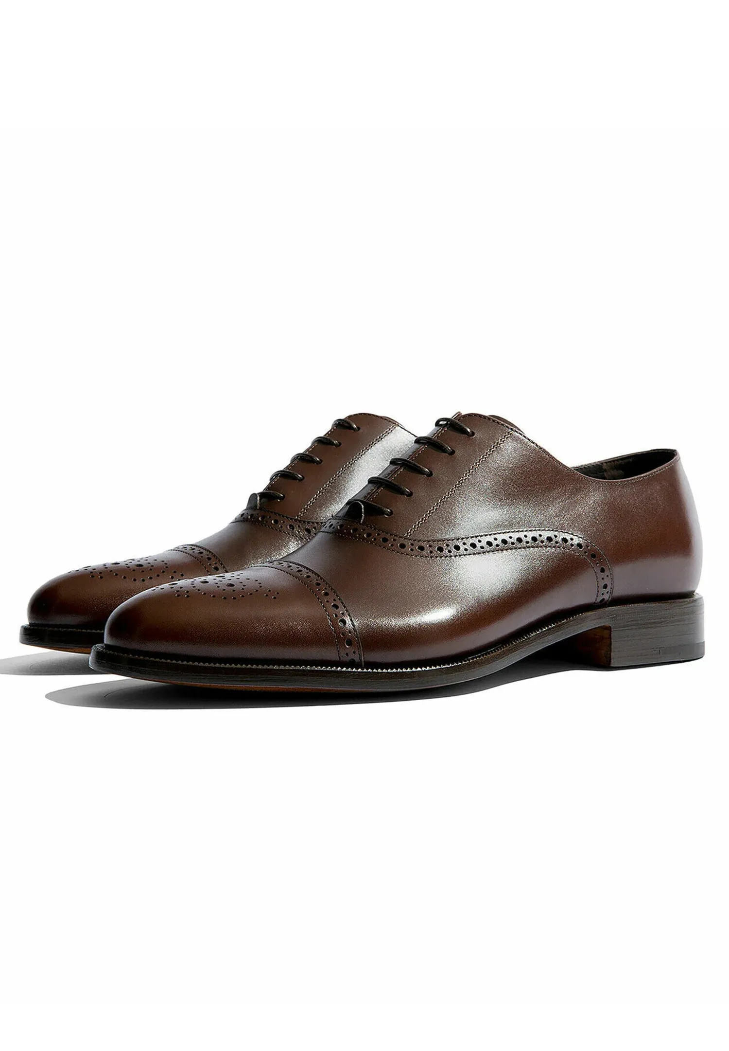 Scarosso Silvio Chaussures à lacets Élégantes Brun Foncé Calf