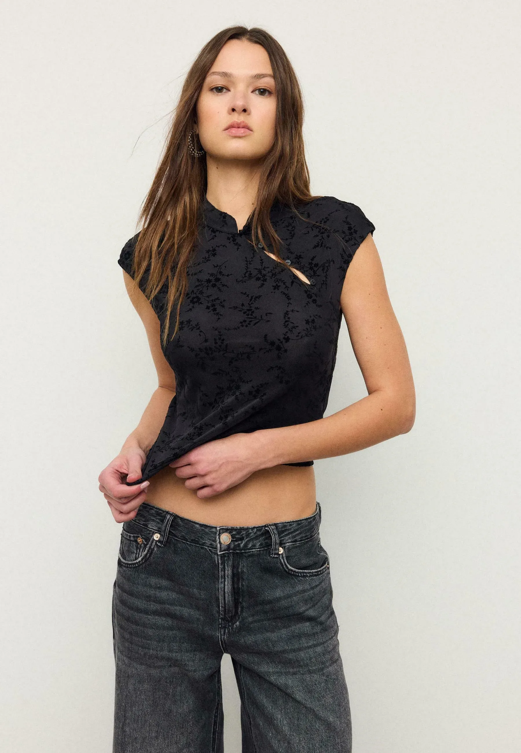Top Stradivarius Noir