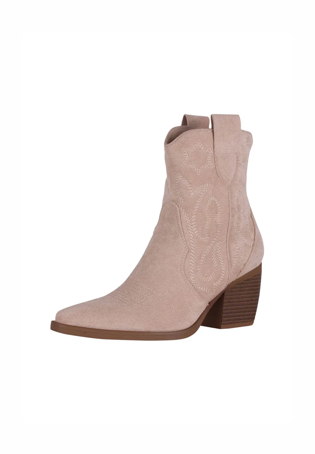 Salinyang Bottes texanes motard marron