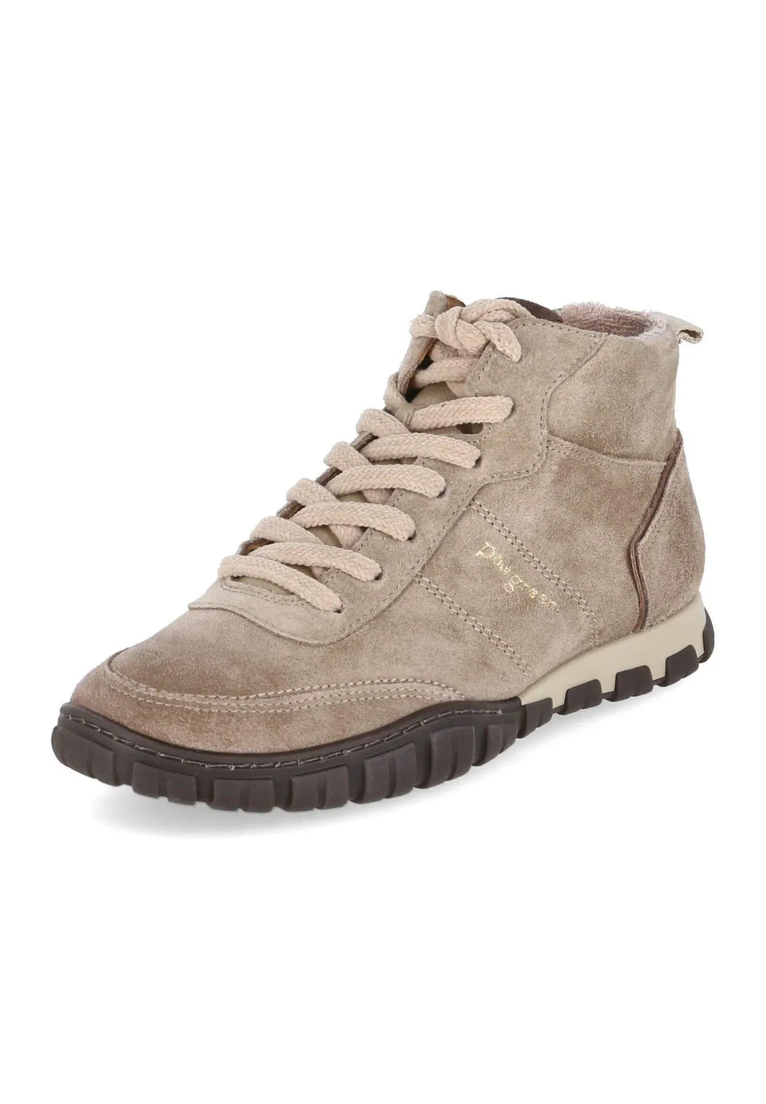 Paul Green Stivaletti Stringati Beige