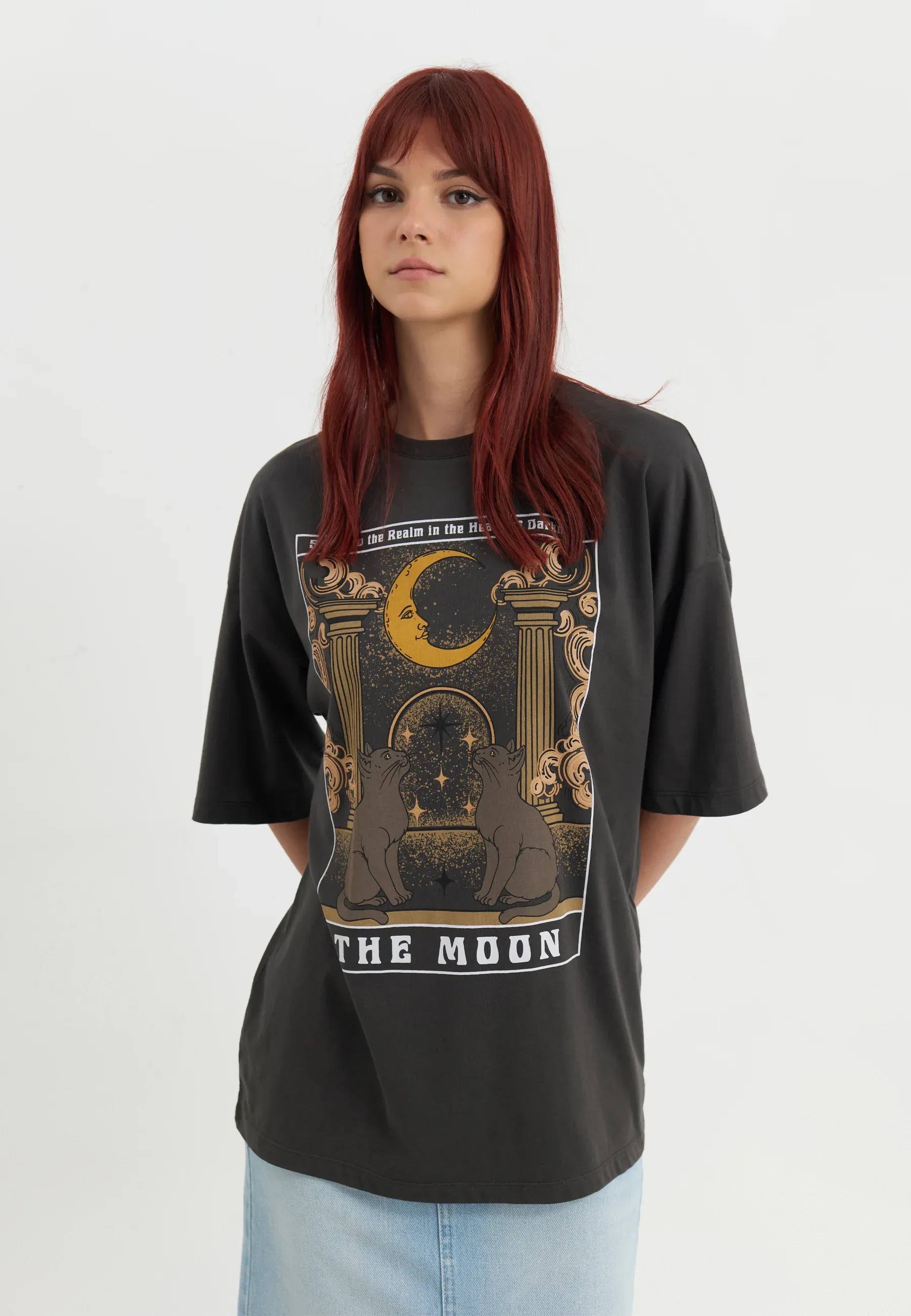 T-shirt Evenandodd à imprimé anthracite