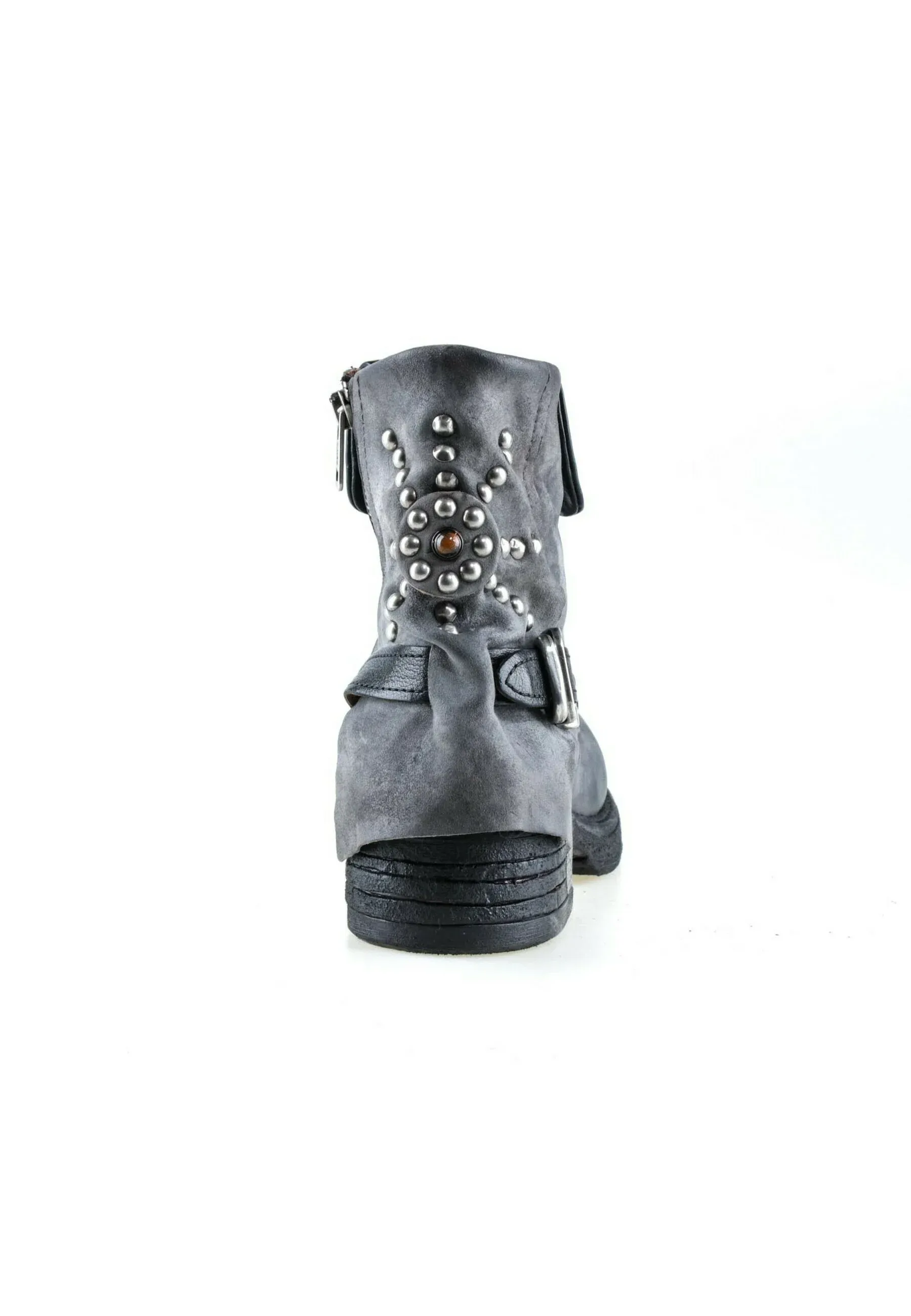 As98 Pepper Stivaletti Texani Biker Gris Fumé