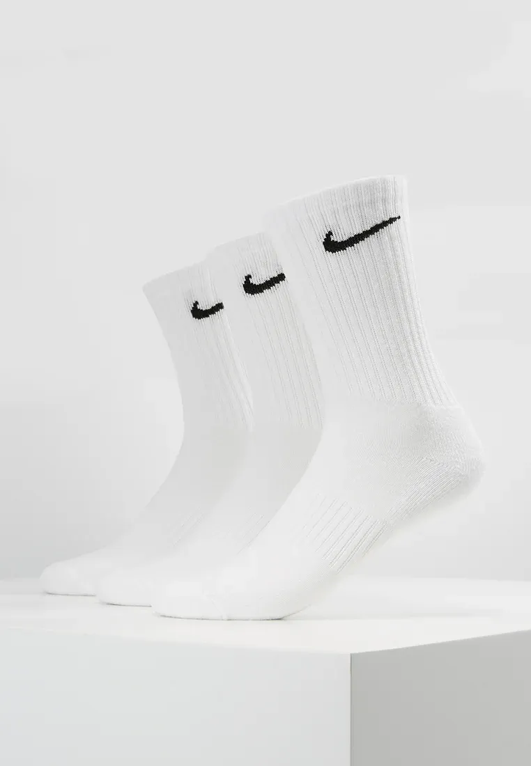 Nike Performance Everyday Cush Crew 3 Pack Chaussettes Sportives Blancnoir