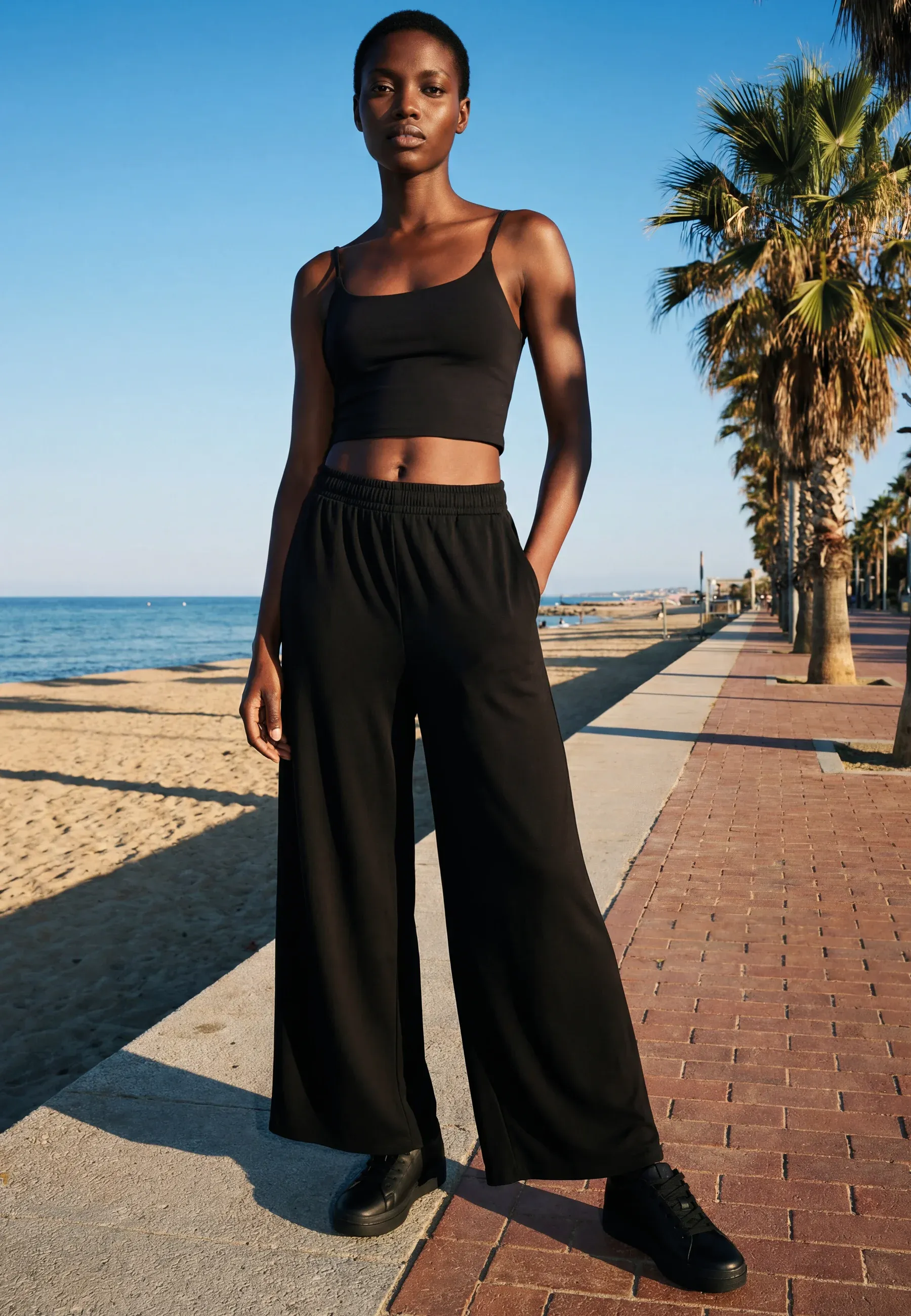 Urban Classics Culotte Femme Pantaloni Noir