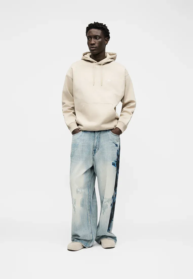 Adidas Originals Felpa à Capuche Loose Khaki Three