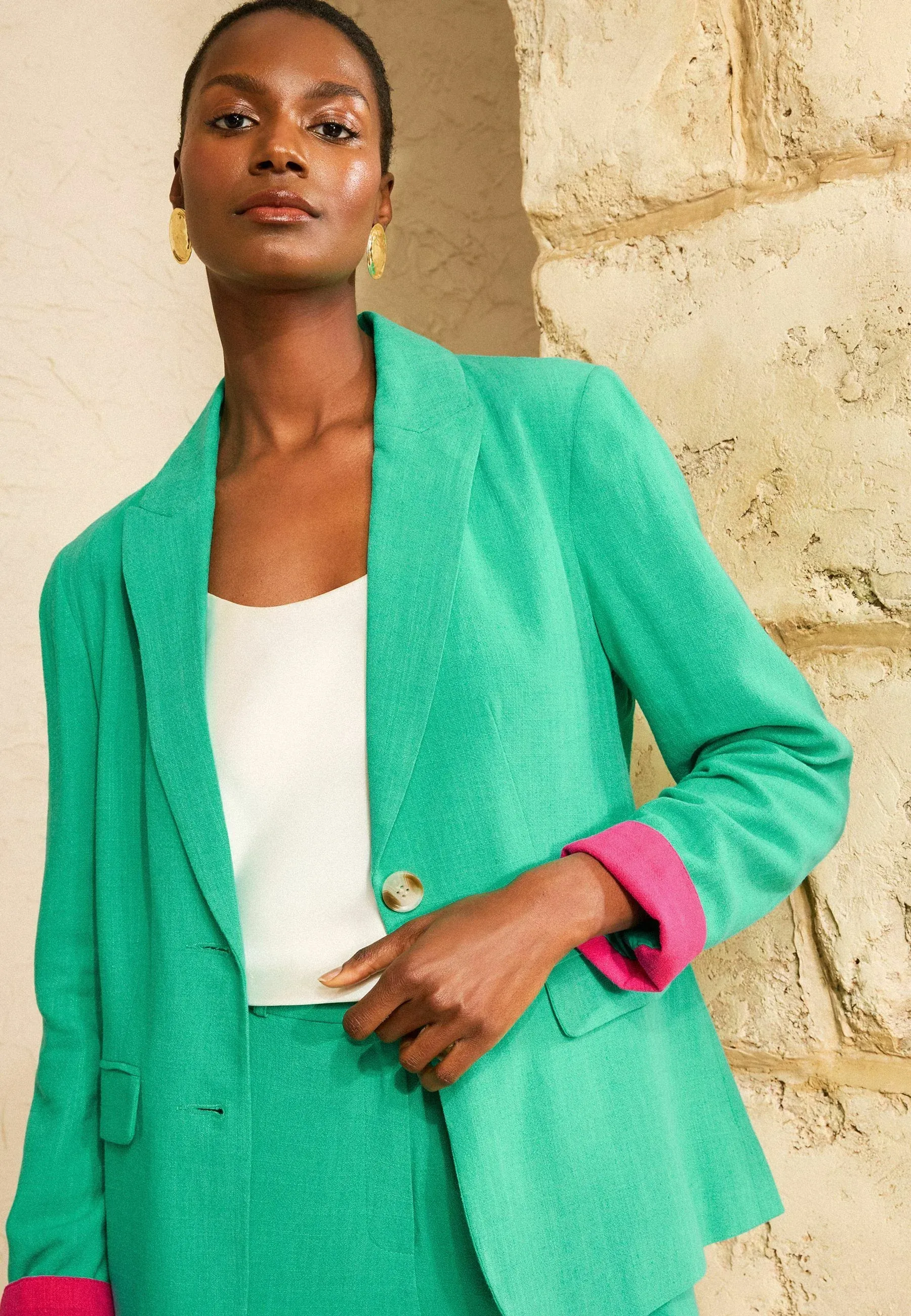 Blazer Love And Roses Vert Vif