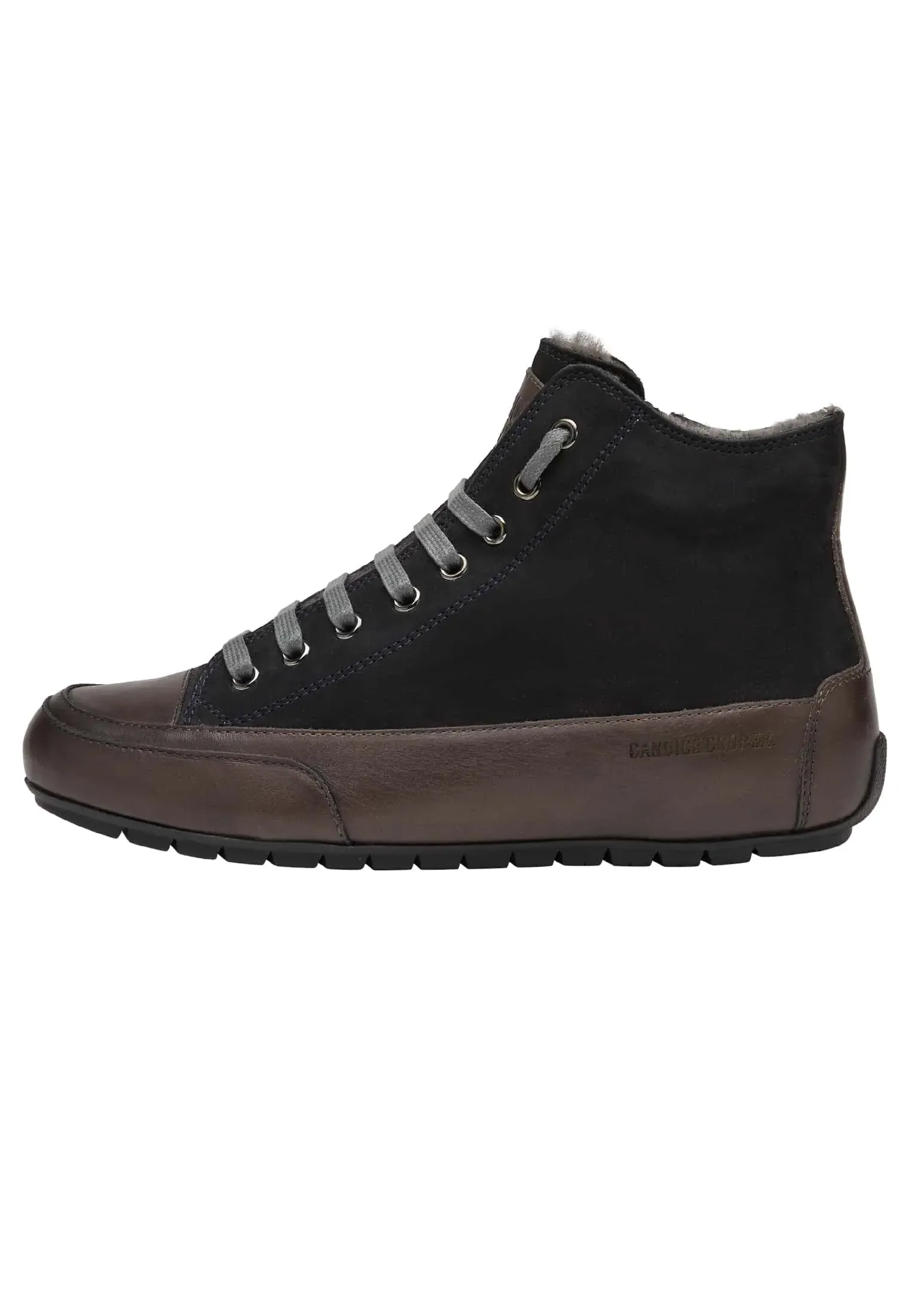 Candice Cooper Plus Bottes à lacets en fourrure Schwarz