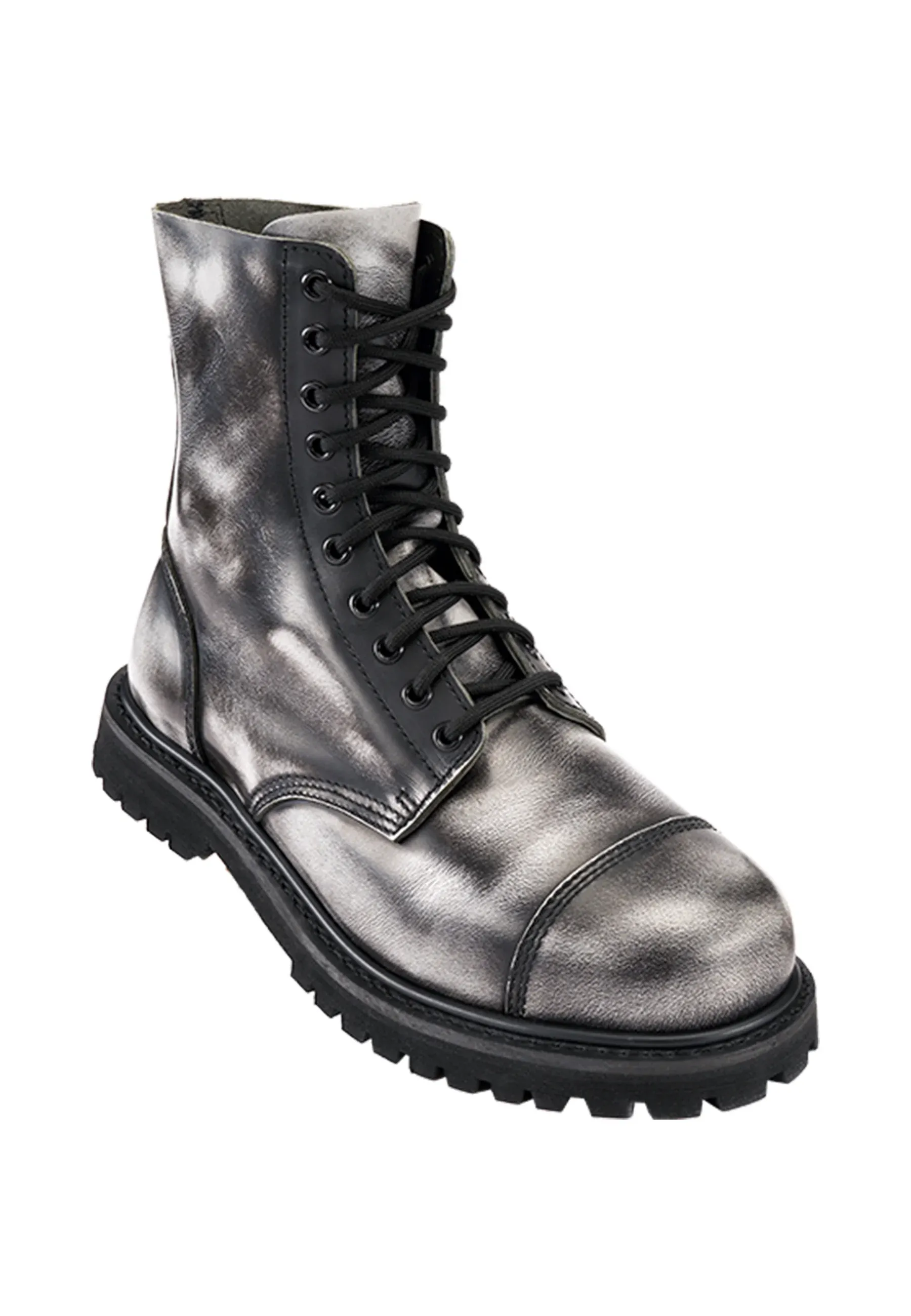 Brandit Rub Off Phantom 10 Eye Boots Unisexe Bottes à lacets Noir Gris