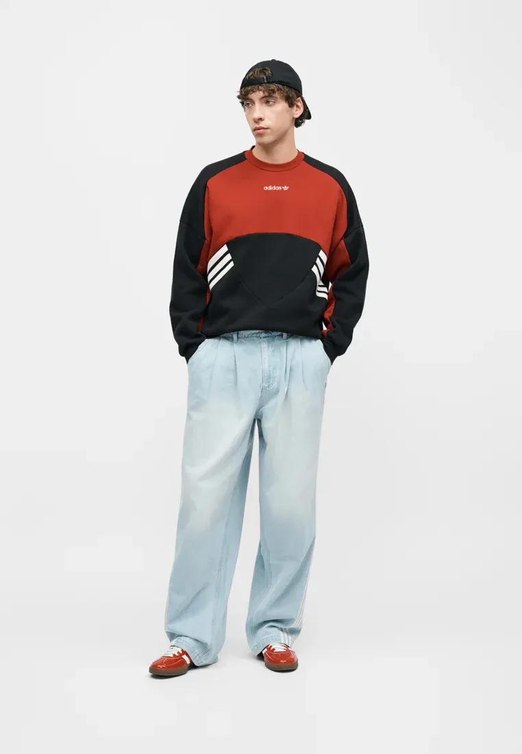 Adidas Originals Munich Unisex Felpa Noir/Team Victory Rouge