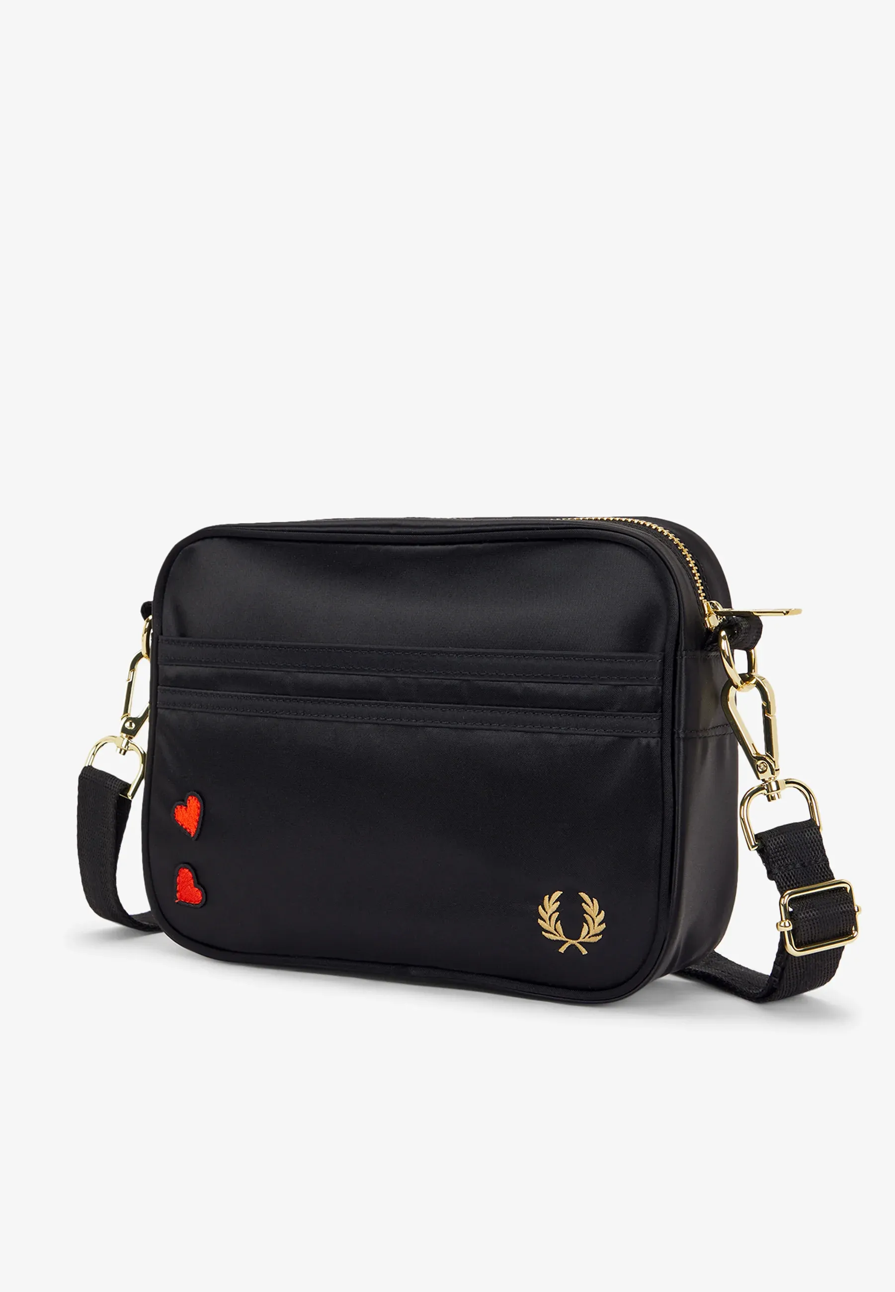 Fred Perry Amy Mini Shoulder Bag Unisex Borsa A Tracolla Noir