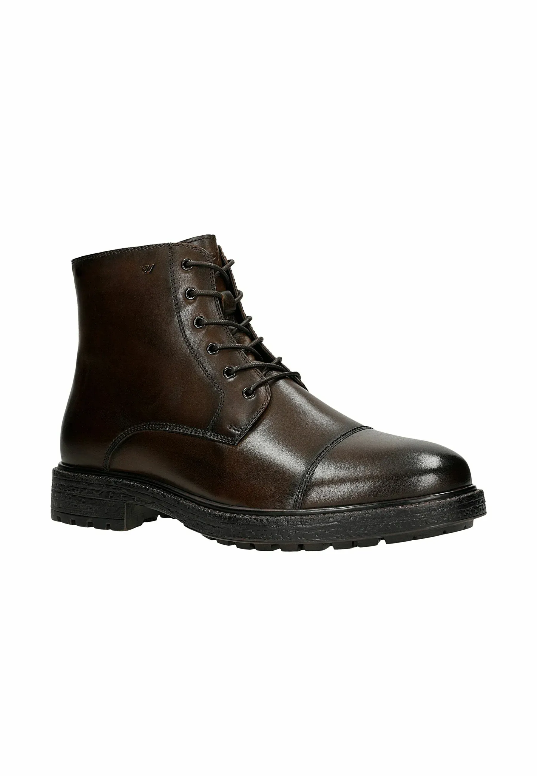 Wojas Bottes à lacets marron