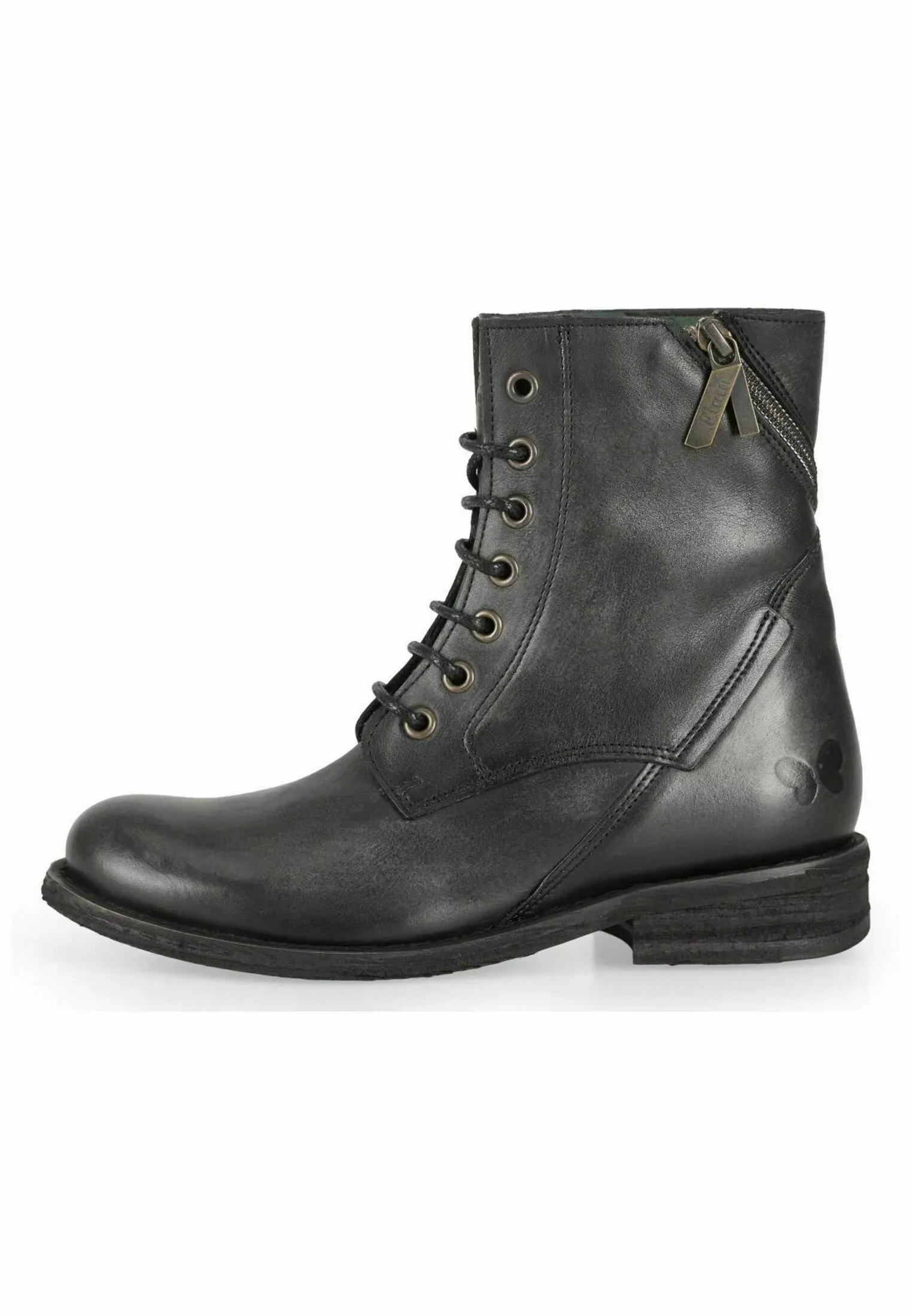Felmini Bottes à lacets Black 002
