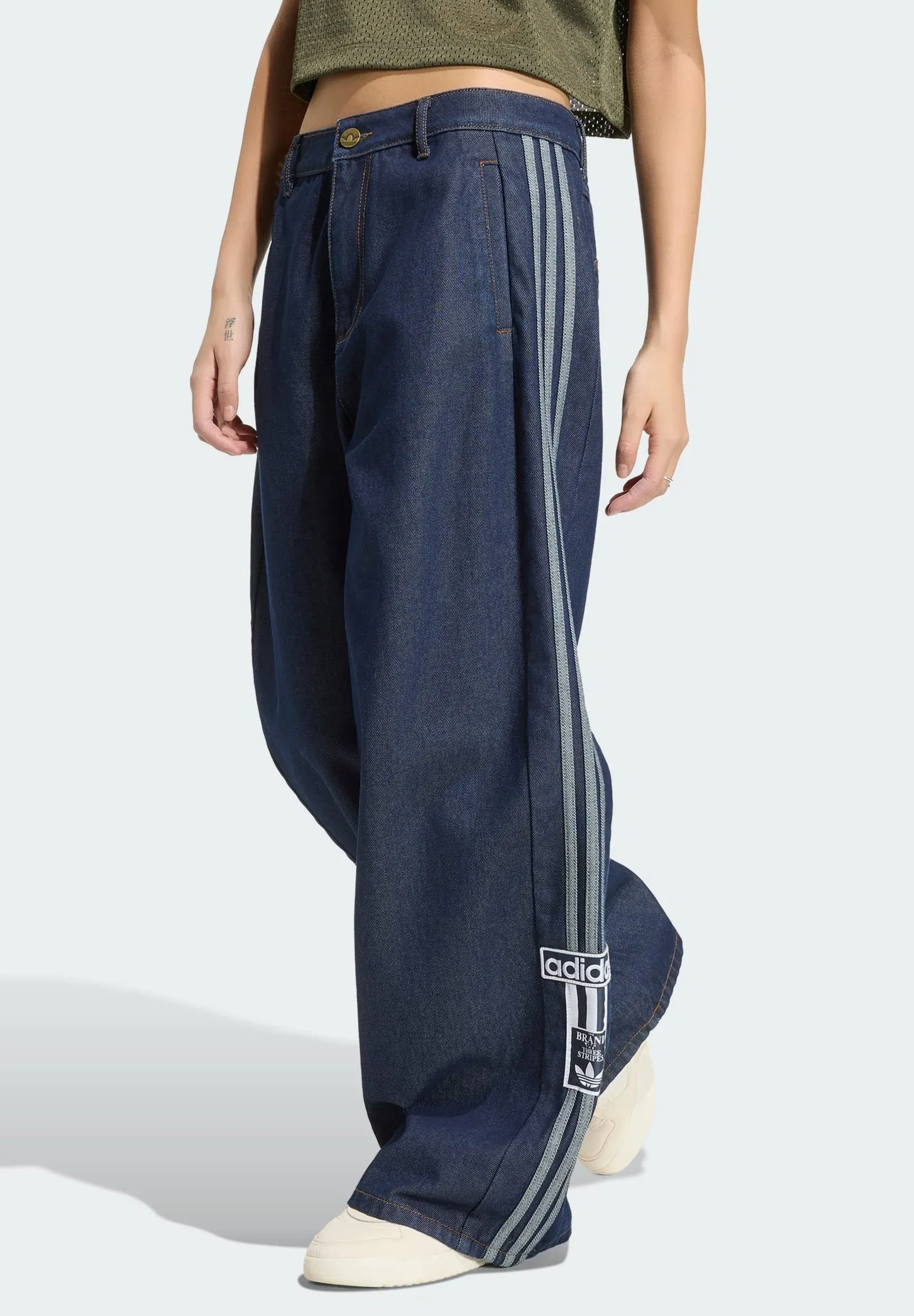 Adidas Originals Adbrk Pnt D Wide Leg Denim Indigo