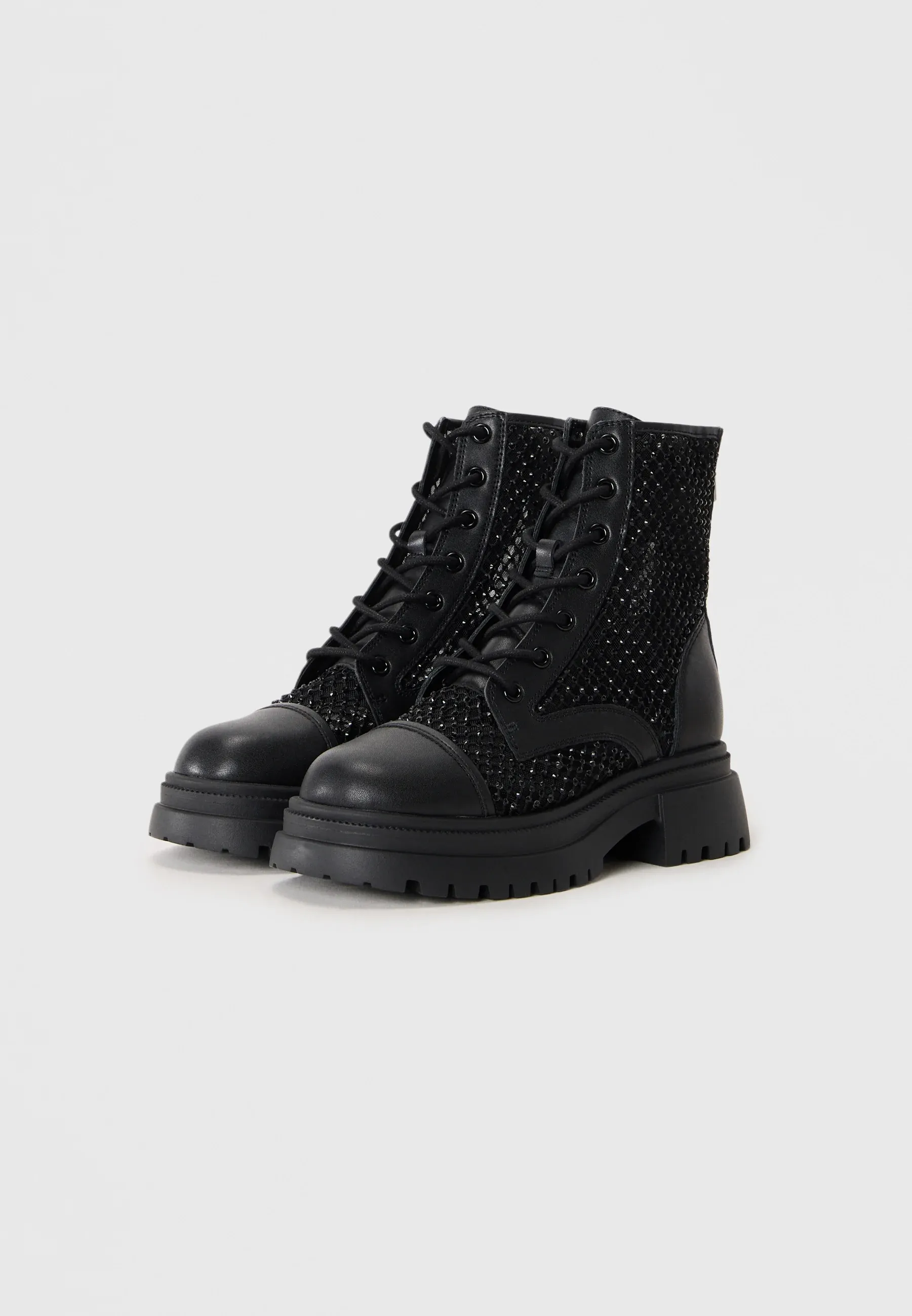 Steve Madden Ripcord Bottes à lacets noires