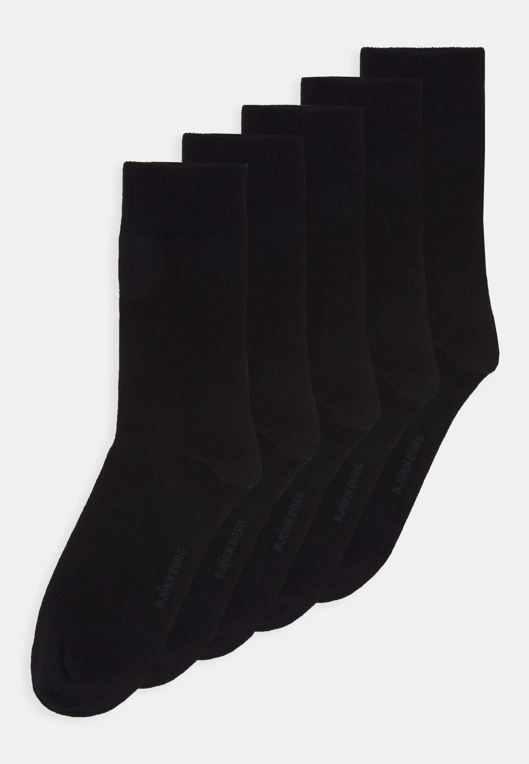 Bjoern Borg Solid Essential 5 Pack Chaussettes Noir