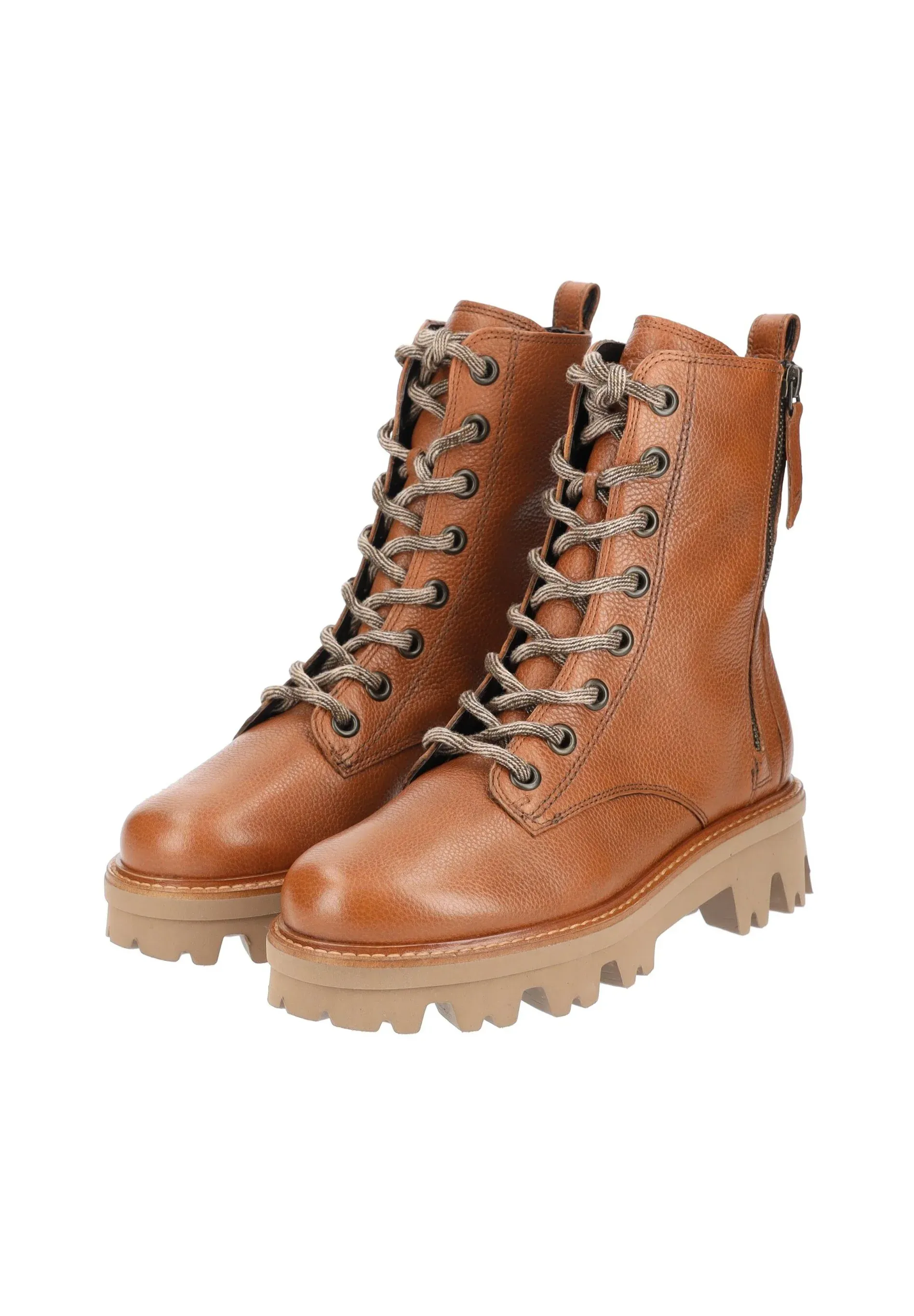 Paul Green Stivaletti Stringati Majorcalf Cognac