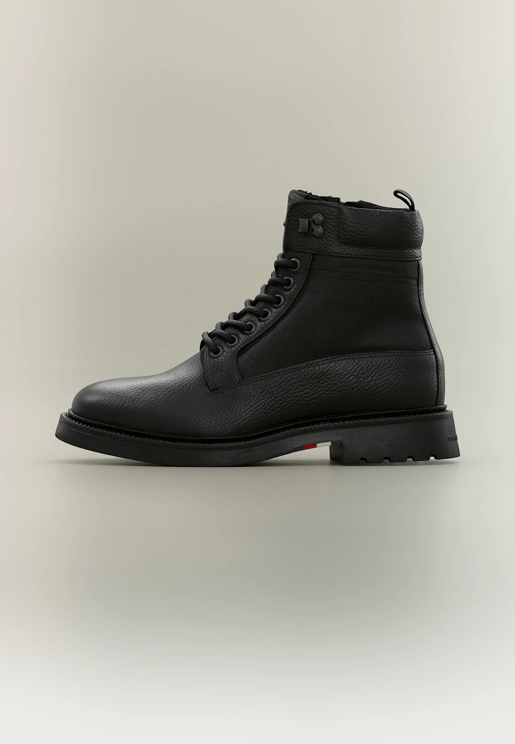 Tommy Hilfiger Corporate Casual Mix Bottes à Lacets Noir