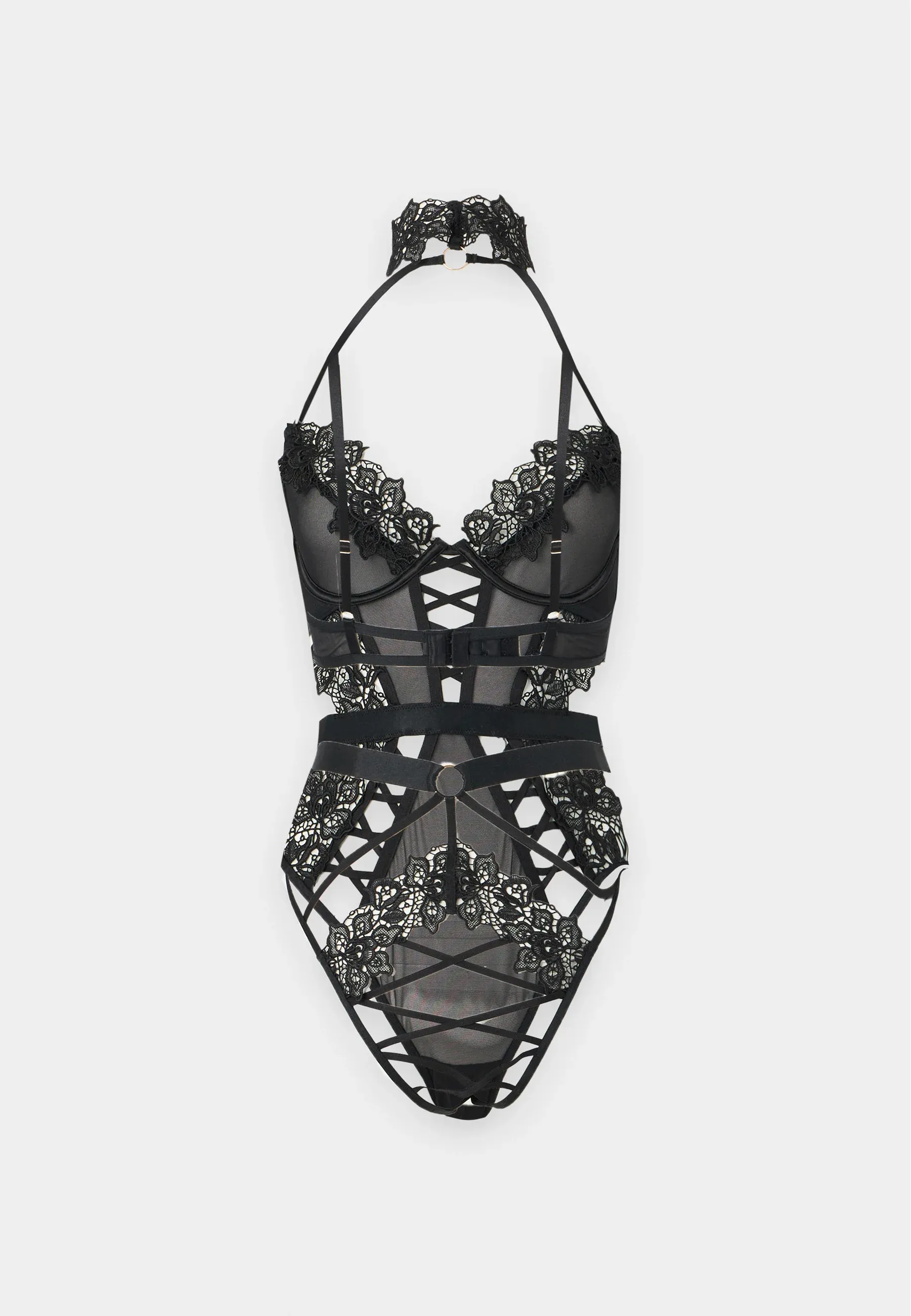 Ann Summers Midnight Muse Body Ouvert Sans Entrejambe Noir
