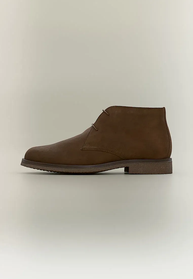 Geox Saharo Bottes à lacets Brun foncé