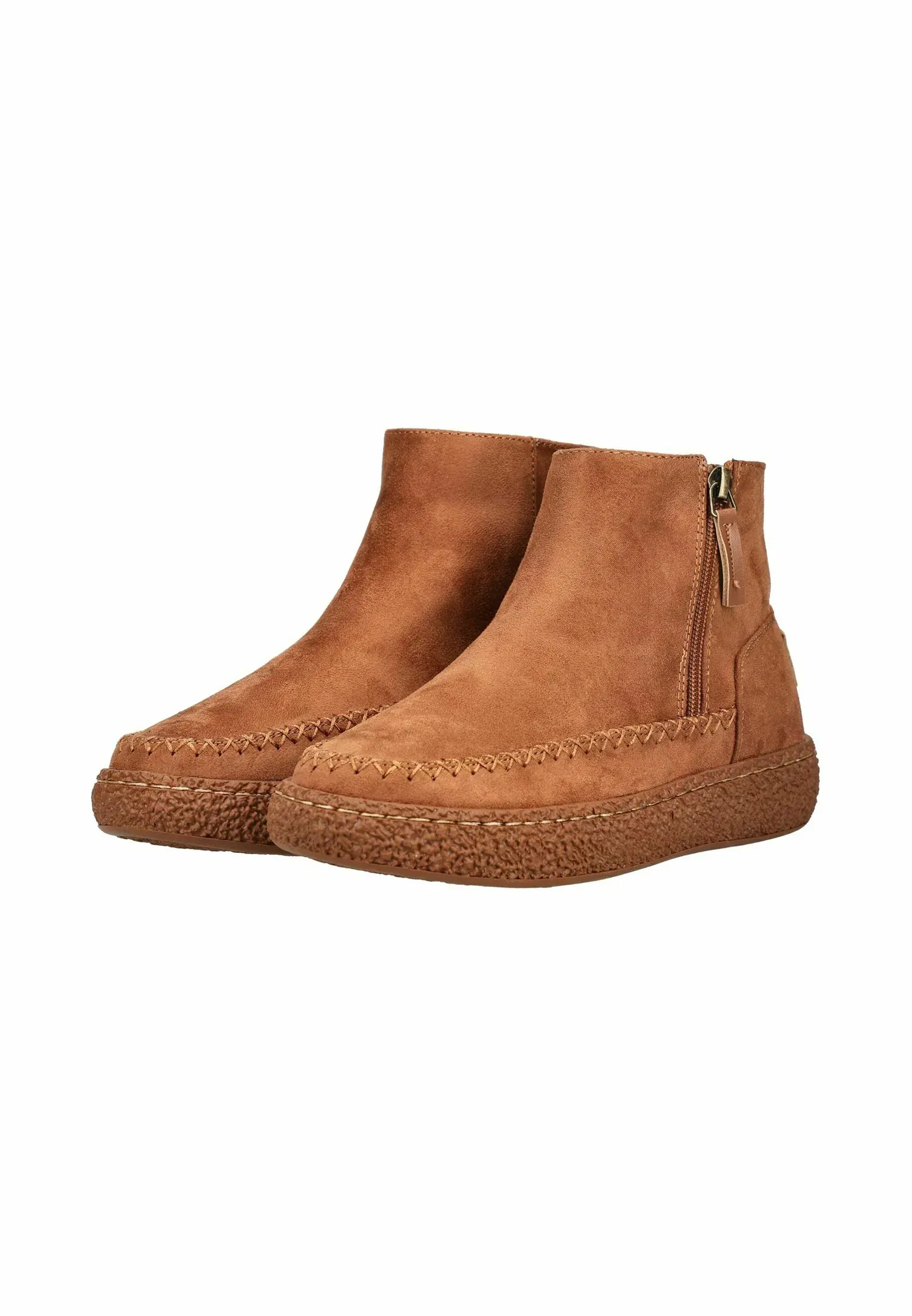 Dockers By Gerli Stiefelette Stivaletti Con Plateau Cognac