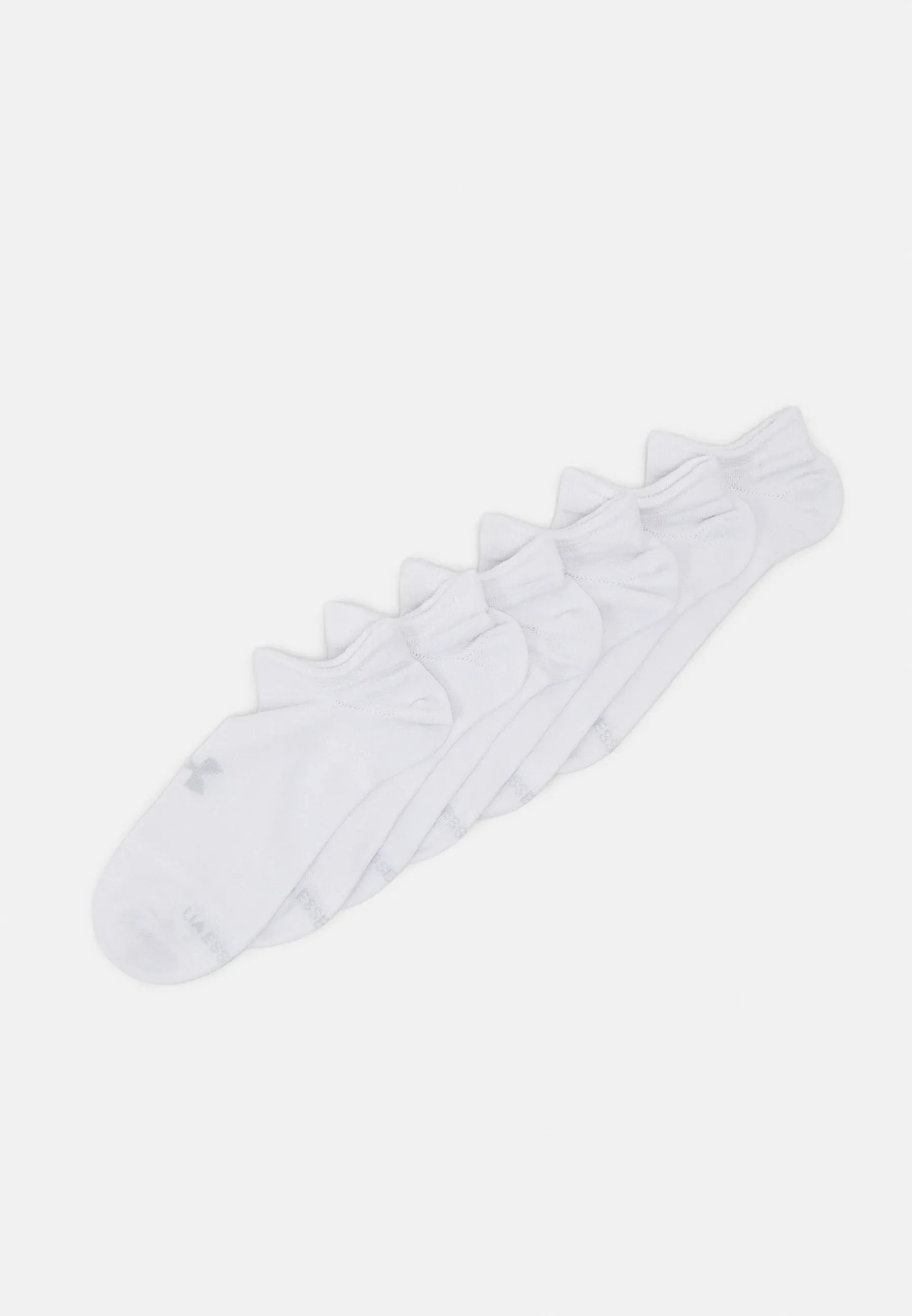 Under Armour Essential Unisexe 6 Paires Chaussettes Sportives Blanc/Gris Halo