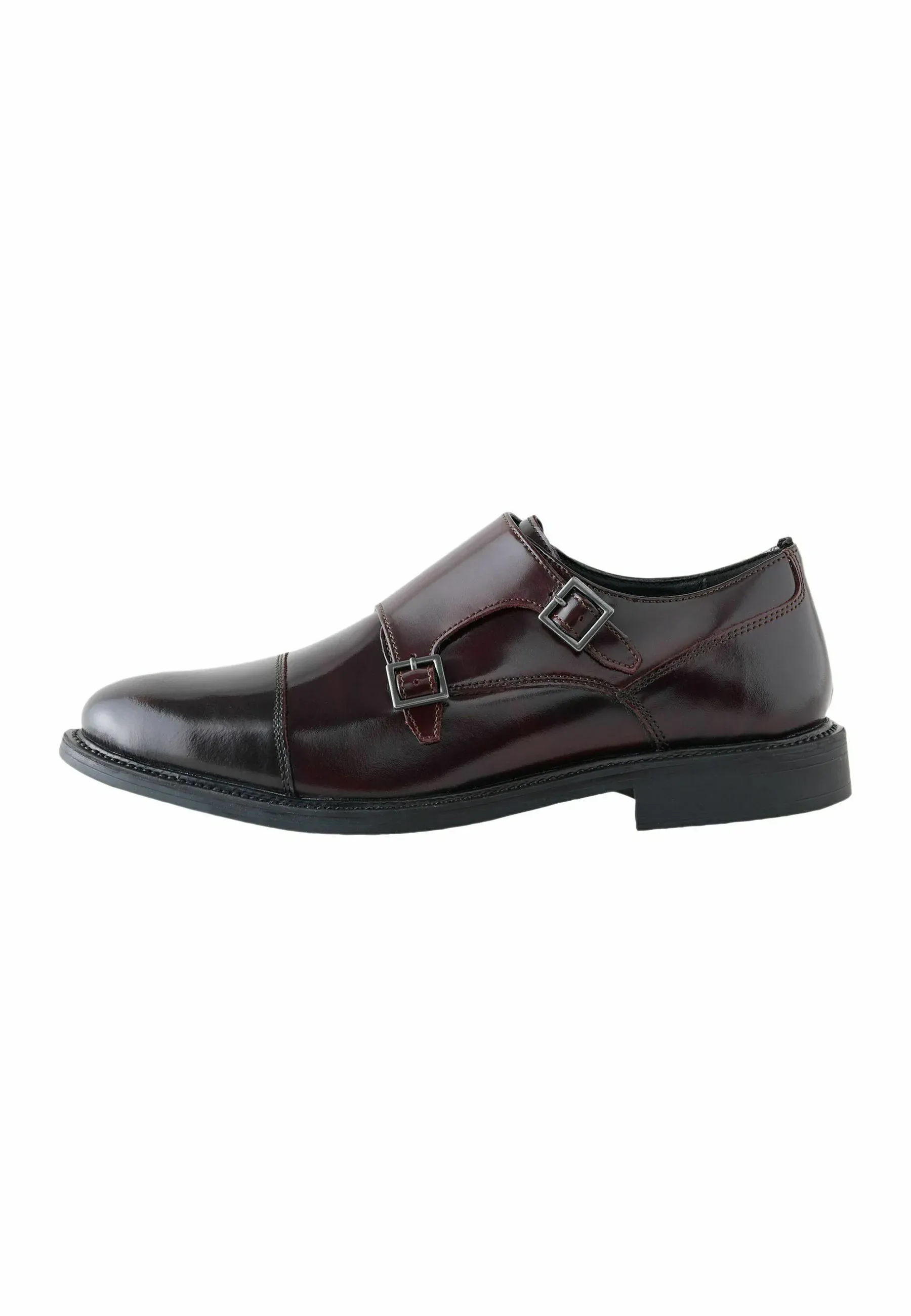 Next Chaussures à Lacets Double Monk Regular Fit - Chaussures sans lacets Rouge Burgundy