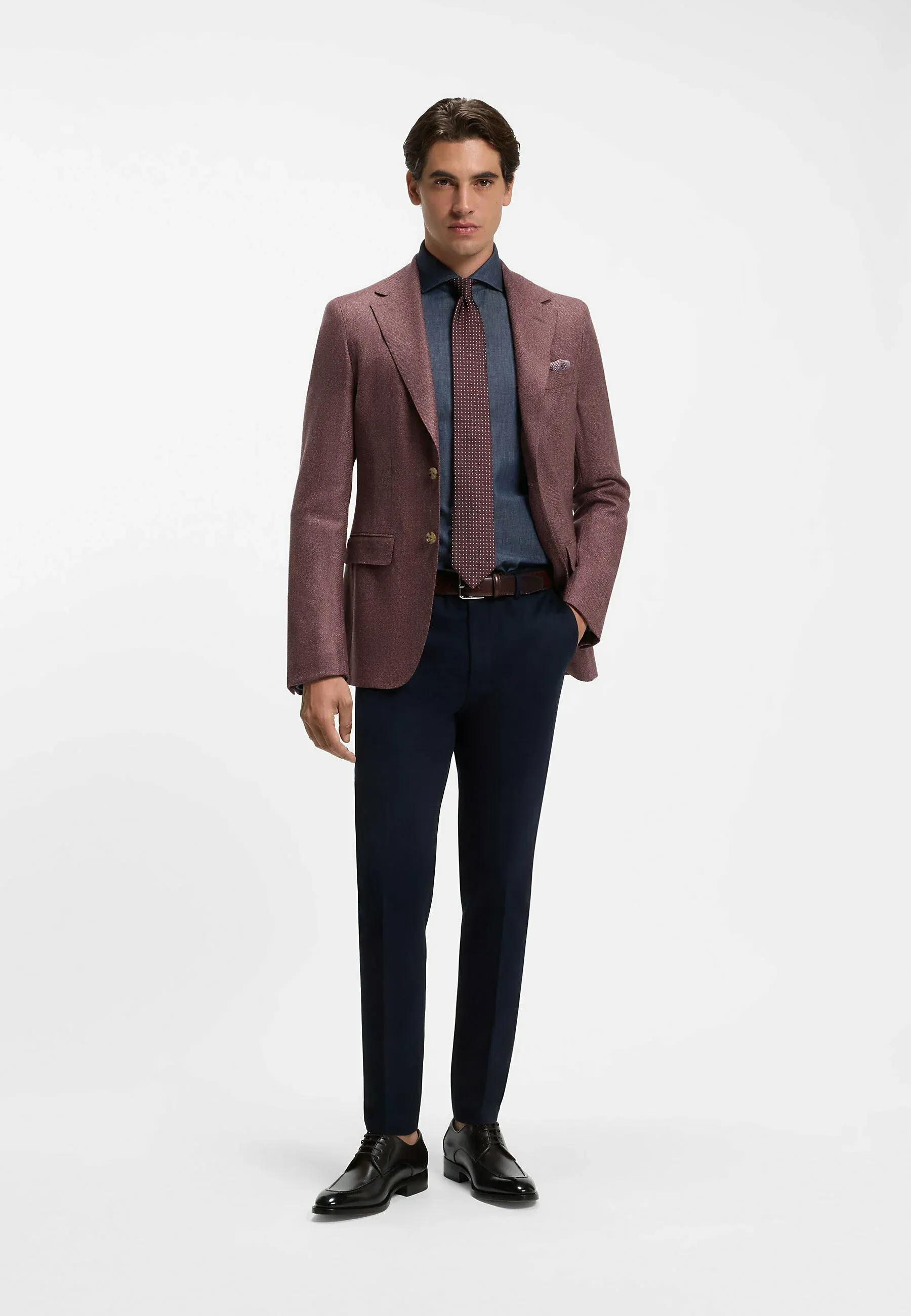 Boss Chaussures à Lacets Élégantes Brun Foncé Nine