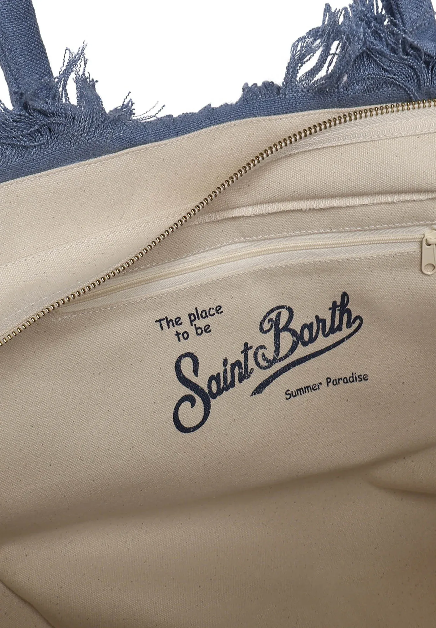 Mc2 Saint Barth Borsa Vanity Borsa A Mano Bleu Denim