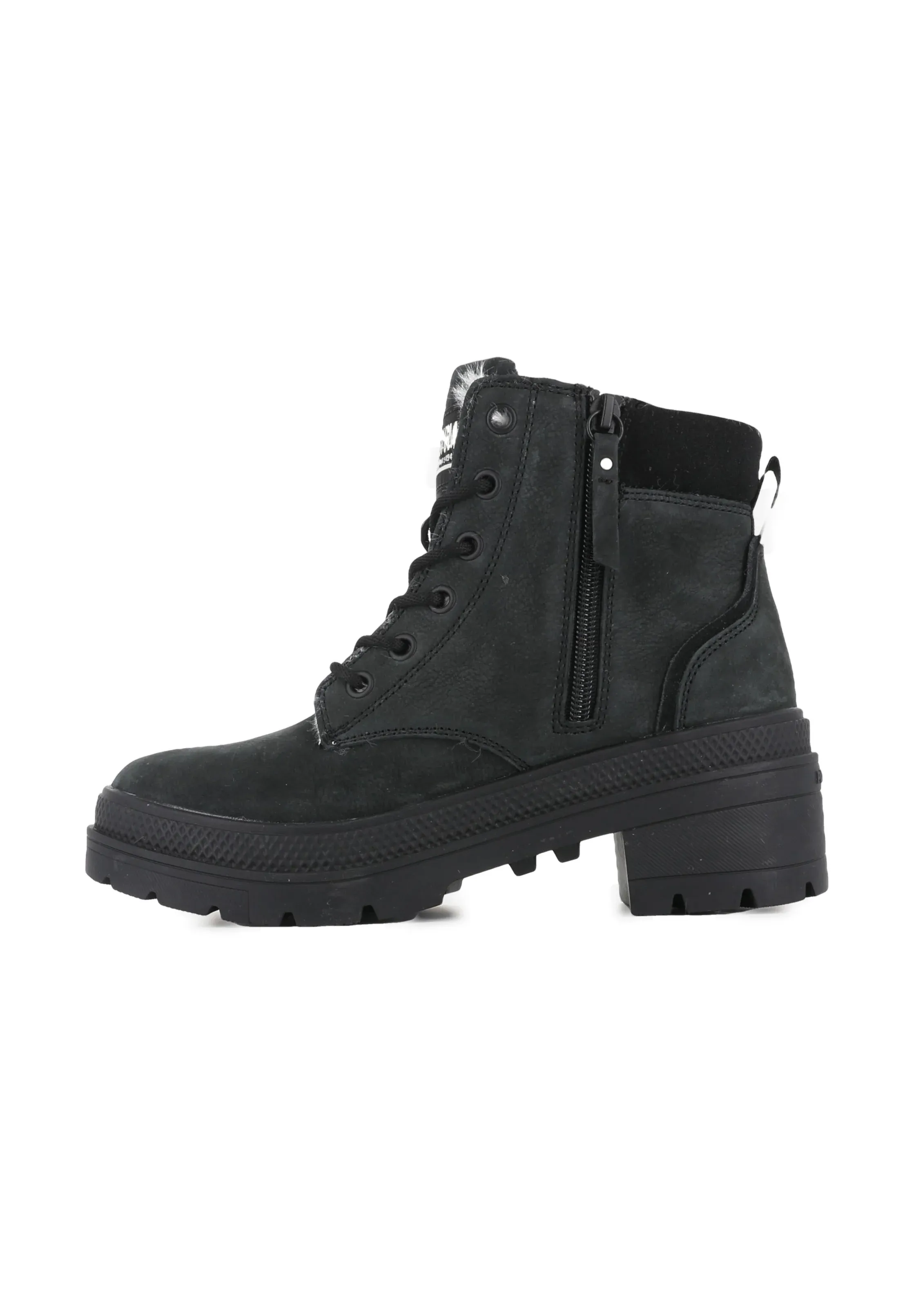 Palladium Rise Bottes à lacets Noires
