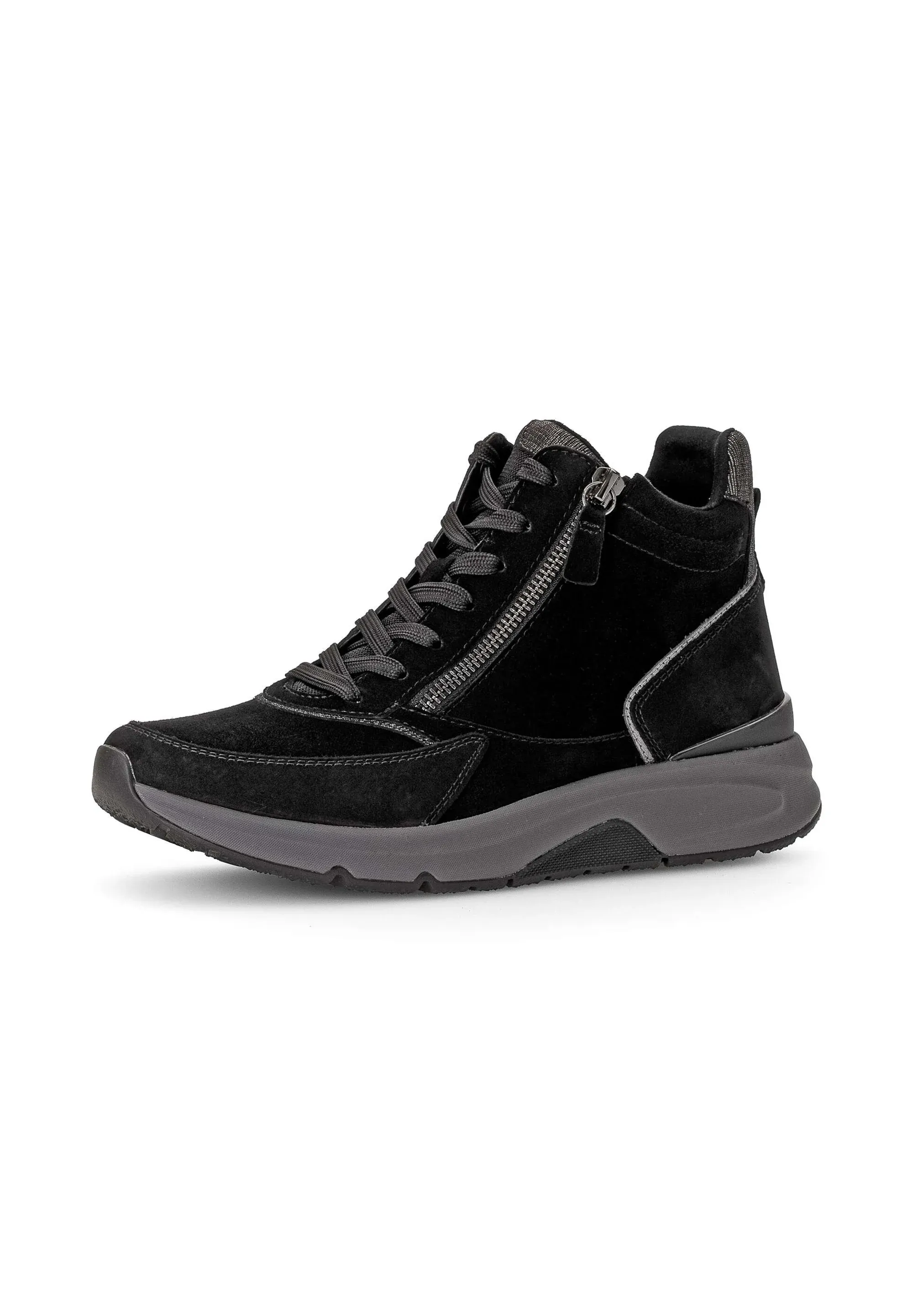 Rollingsoft Sneaker High Tronchetti Schw Anthr Micro