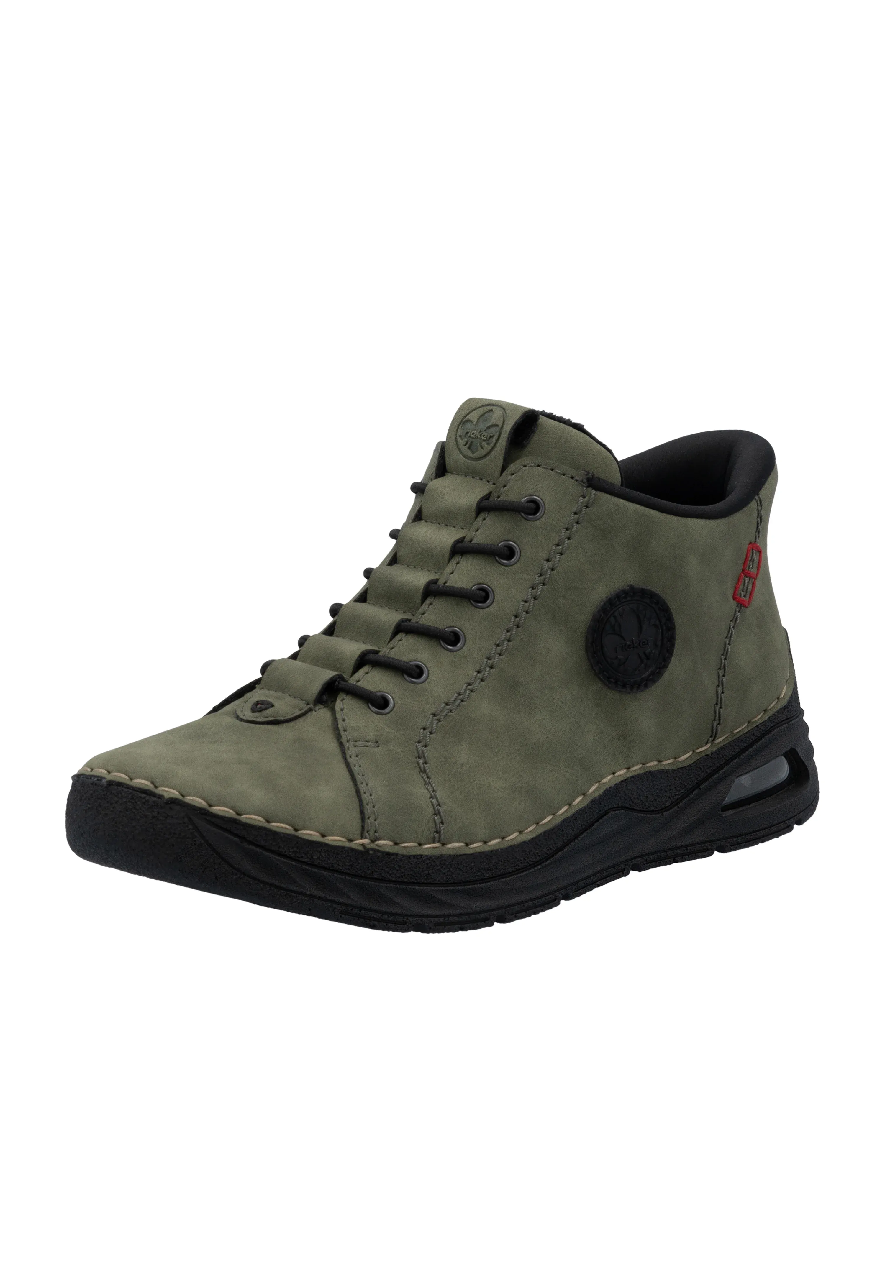 Rieker Bottes à lacets Vert