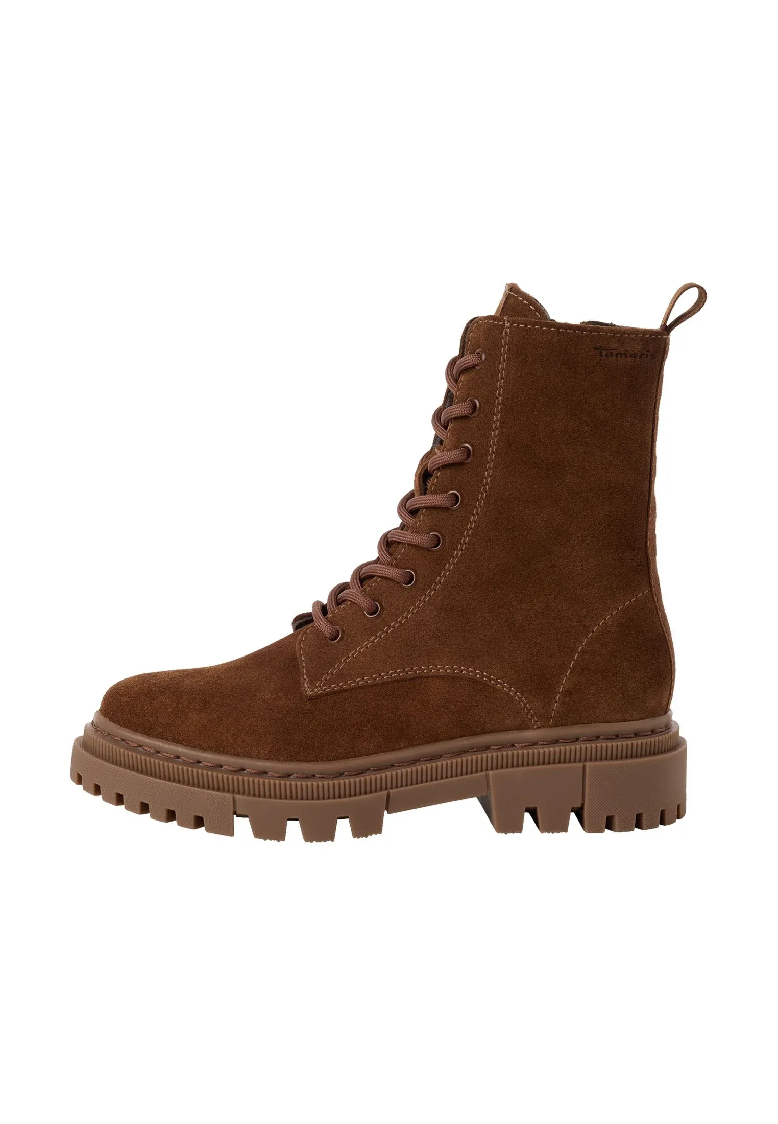 Tamaris Bottes femmes Tamaris Chaussures Bottes à lacets Stivaletti Stringati Cognac